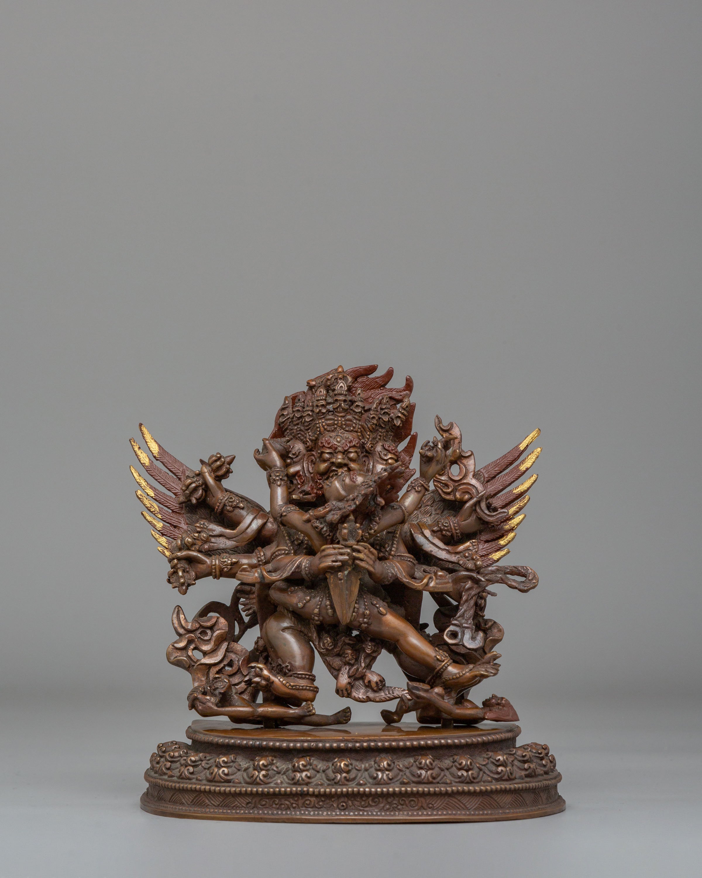 Himalayan Vajrakilaya Statue | Sacred Buddhist Sculpture