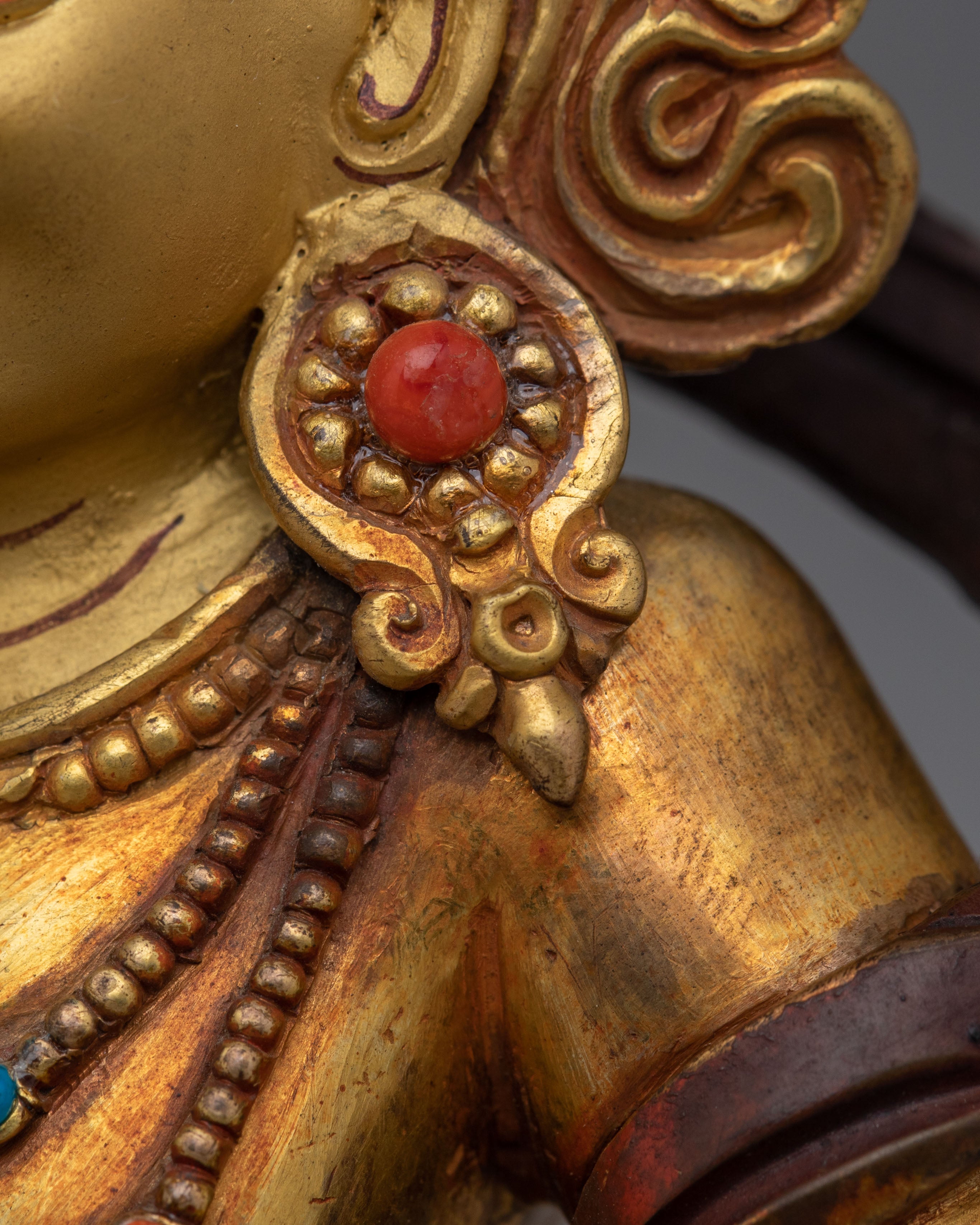 Traditional Sacred Dzambhala Statue | Tibetan Wealth Deity