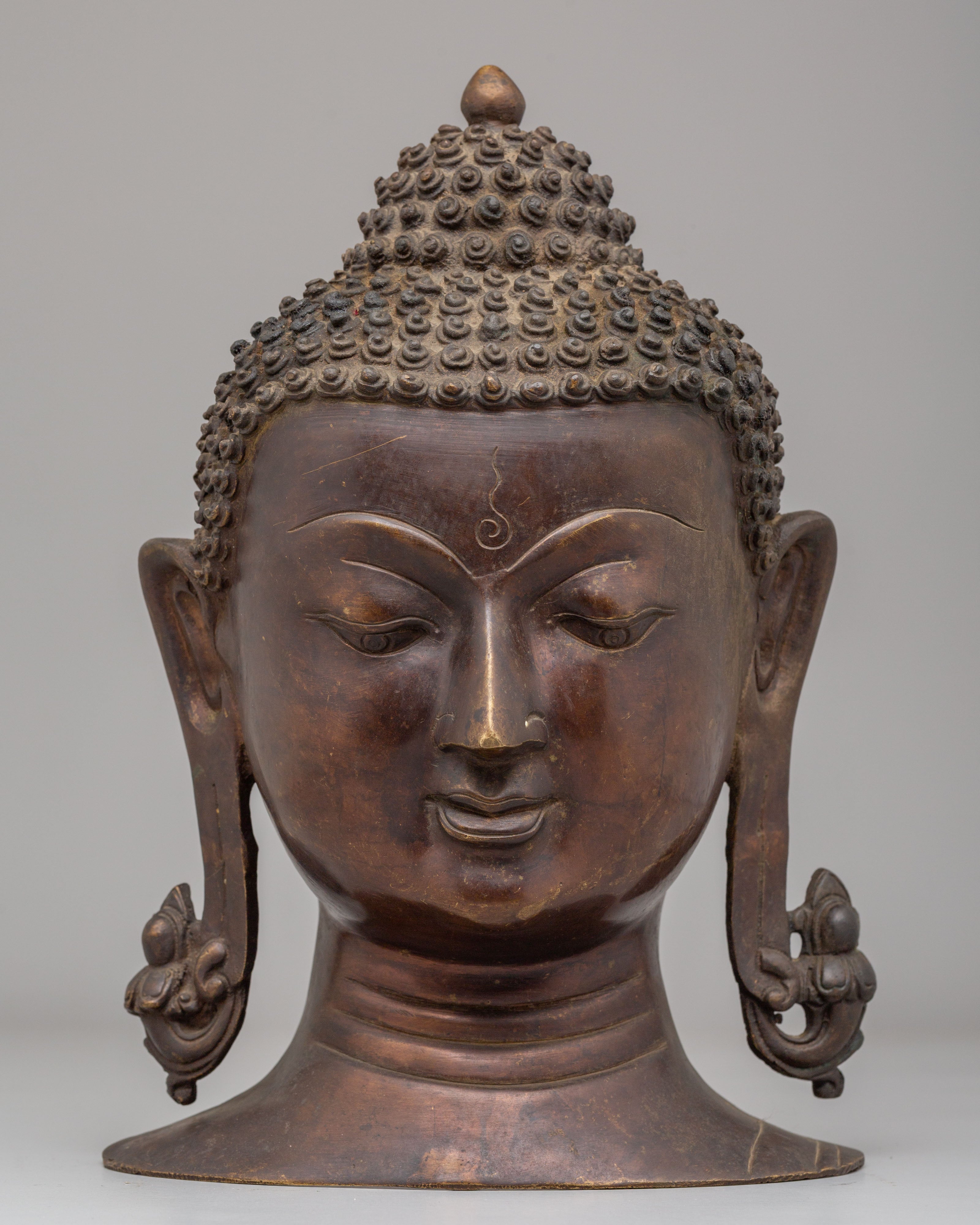 Enlightened Buddha Head Decor | Perfect for Home Altars & Meditation Spaces