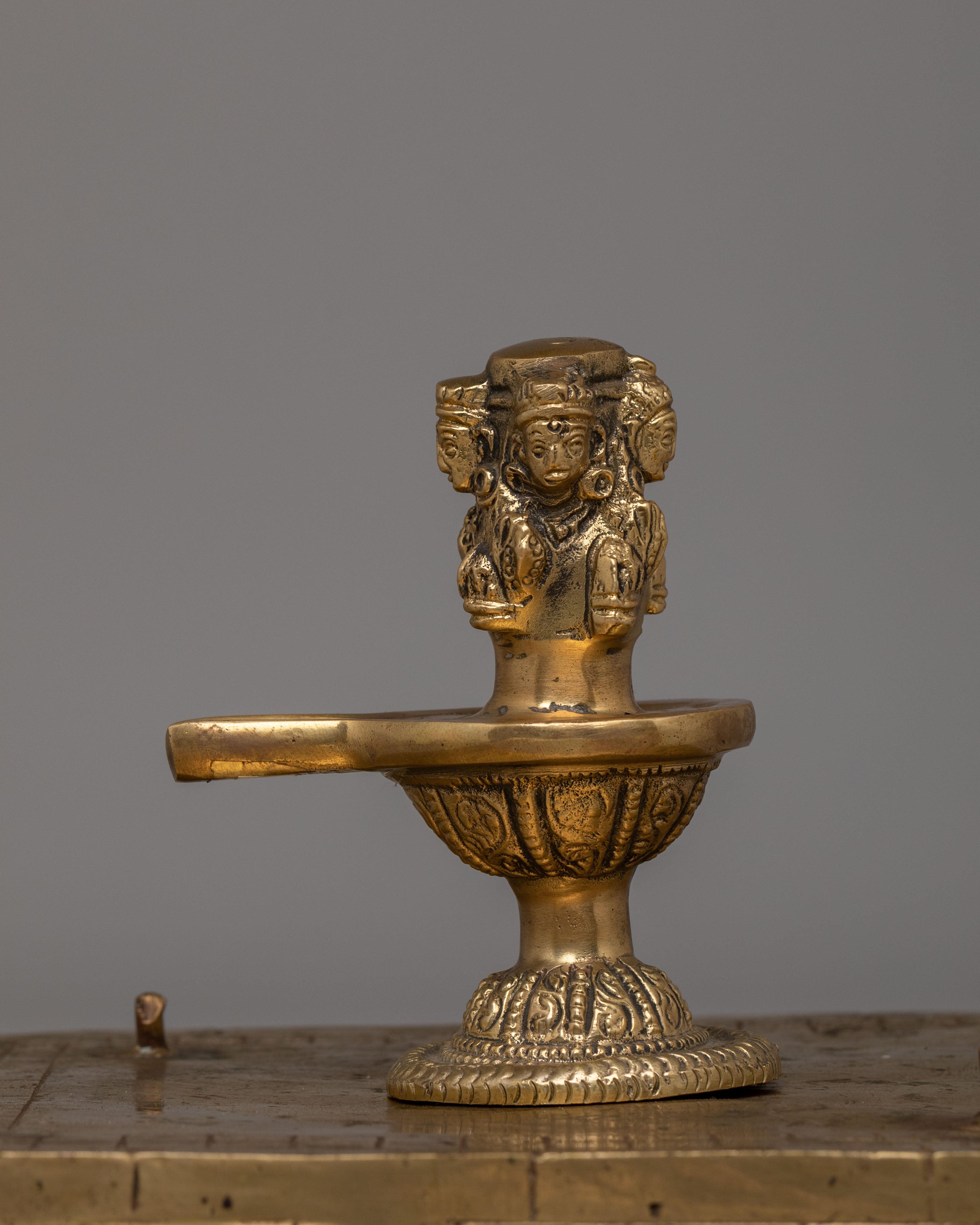 Traditional Pashupatinath Temple Sculpture | Handcrafted Brass Statue