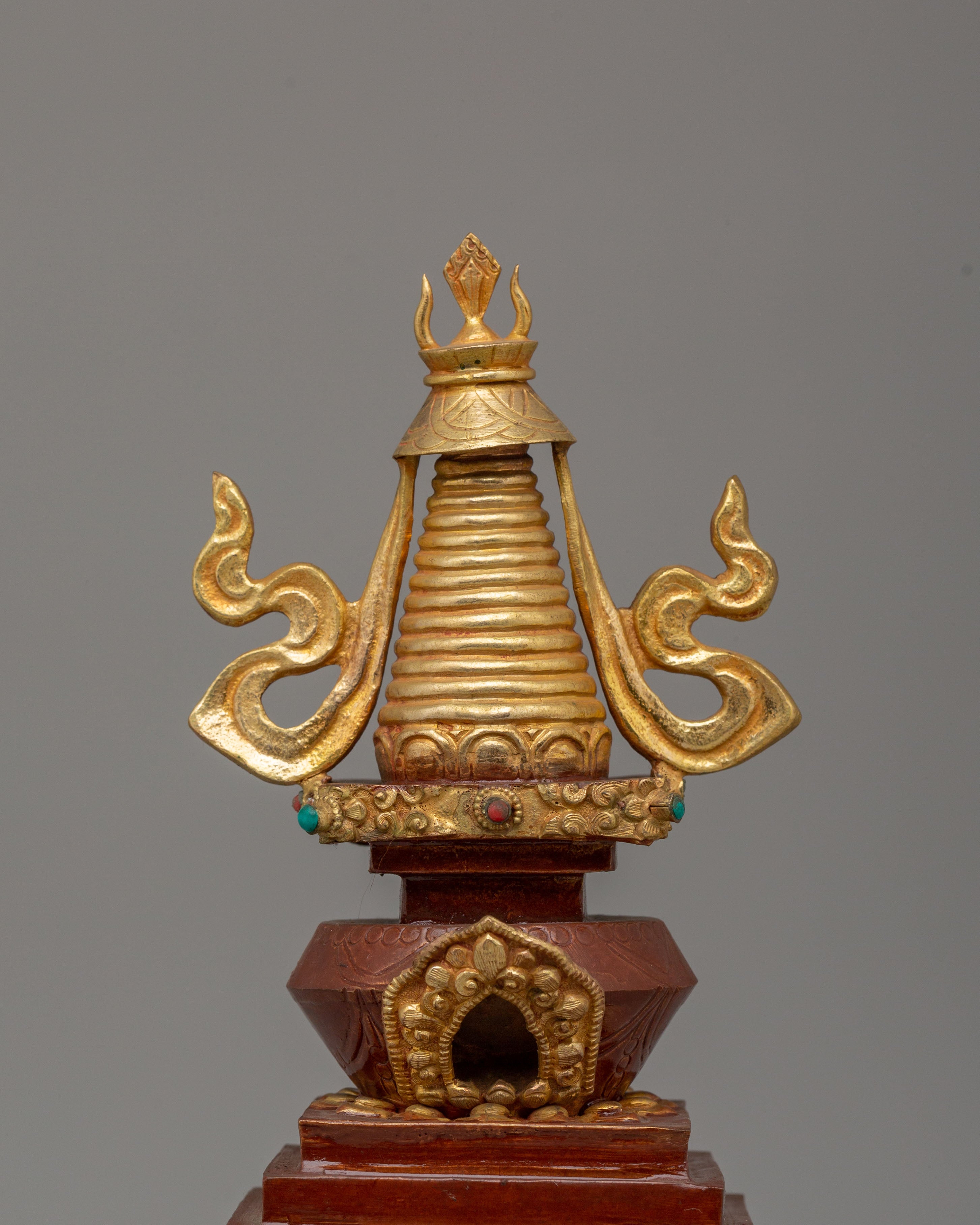 Handcrafted Sacred Altar Enlightenment Stupa | Symbol of Inner Peace