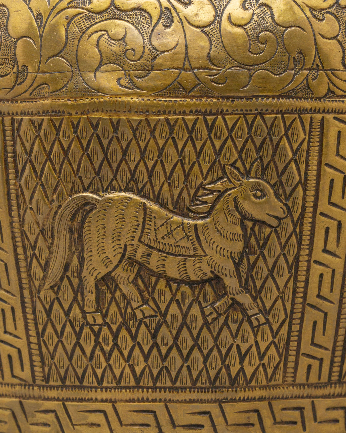 Decorative Himalayan Vase | Handcrafted Brass Tibetan Vessel