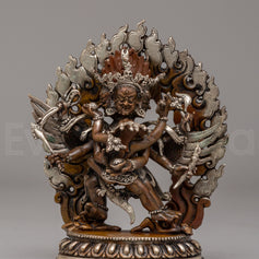 Machine Made Hayagriva with Consort Statue