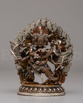Machine Made Hayagriva with Consort Statue