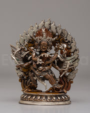 Machine Made Hayagriva with Consort Statue