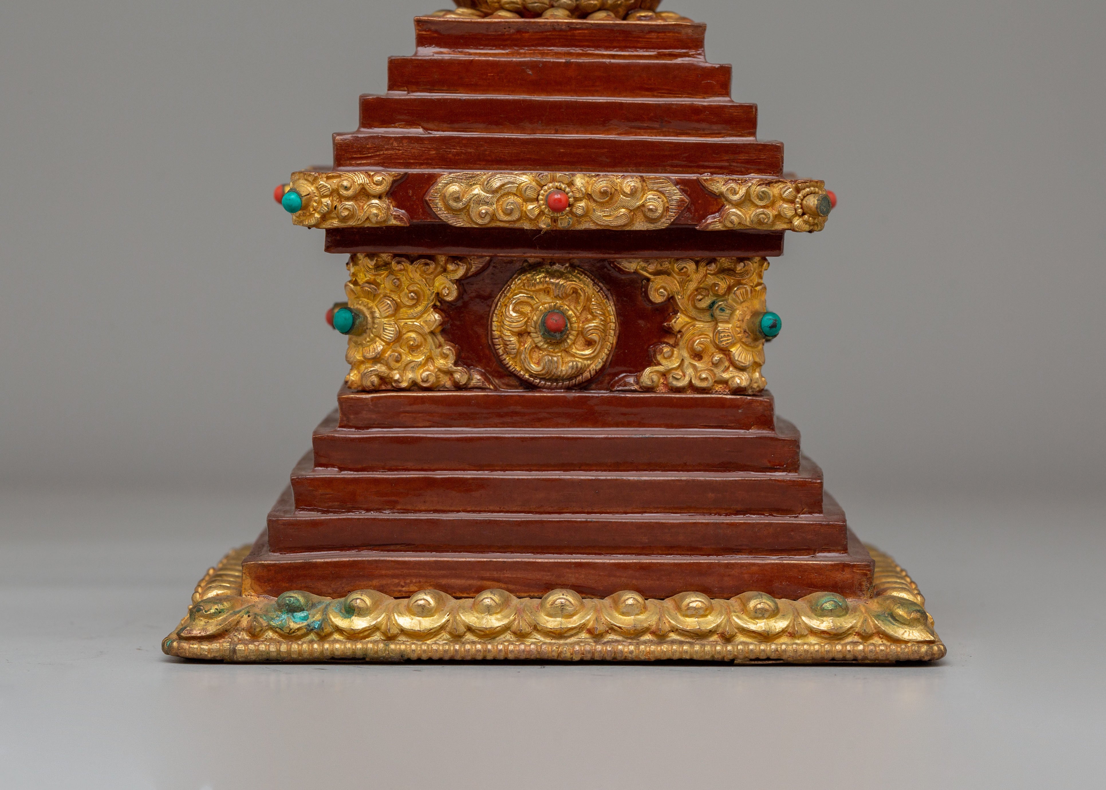 Handcrafted Sacred Altar Enlightenment Stupa | Symbol of Inner Peace