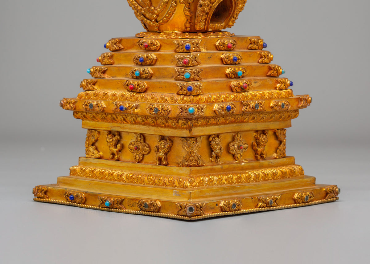 Spiritual Buddhist Enlightenment Stupa | Sacred Symbol of Awakening