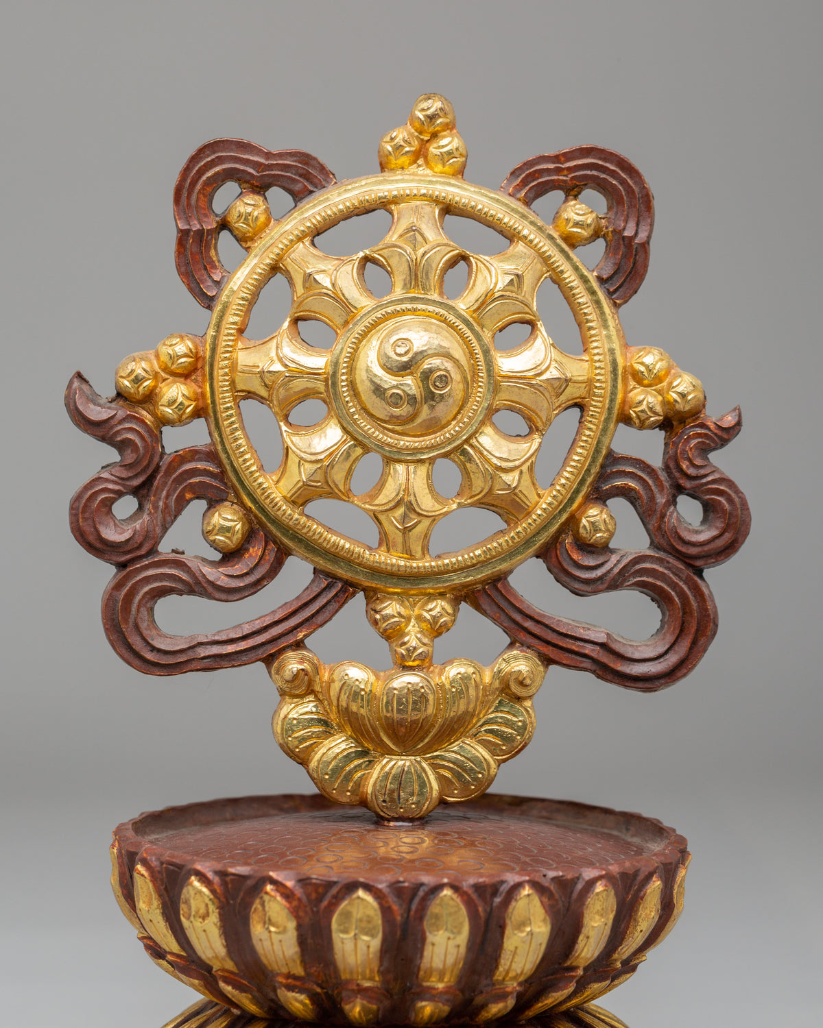 Eight Auspicious Symbols Set | Handmade Tibetan Altar Decor