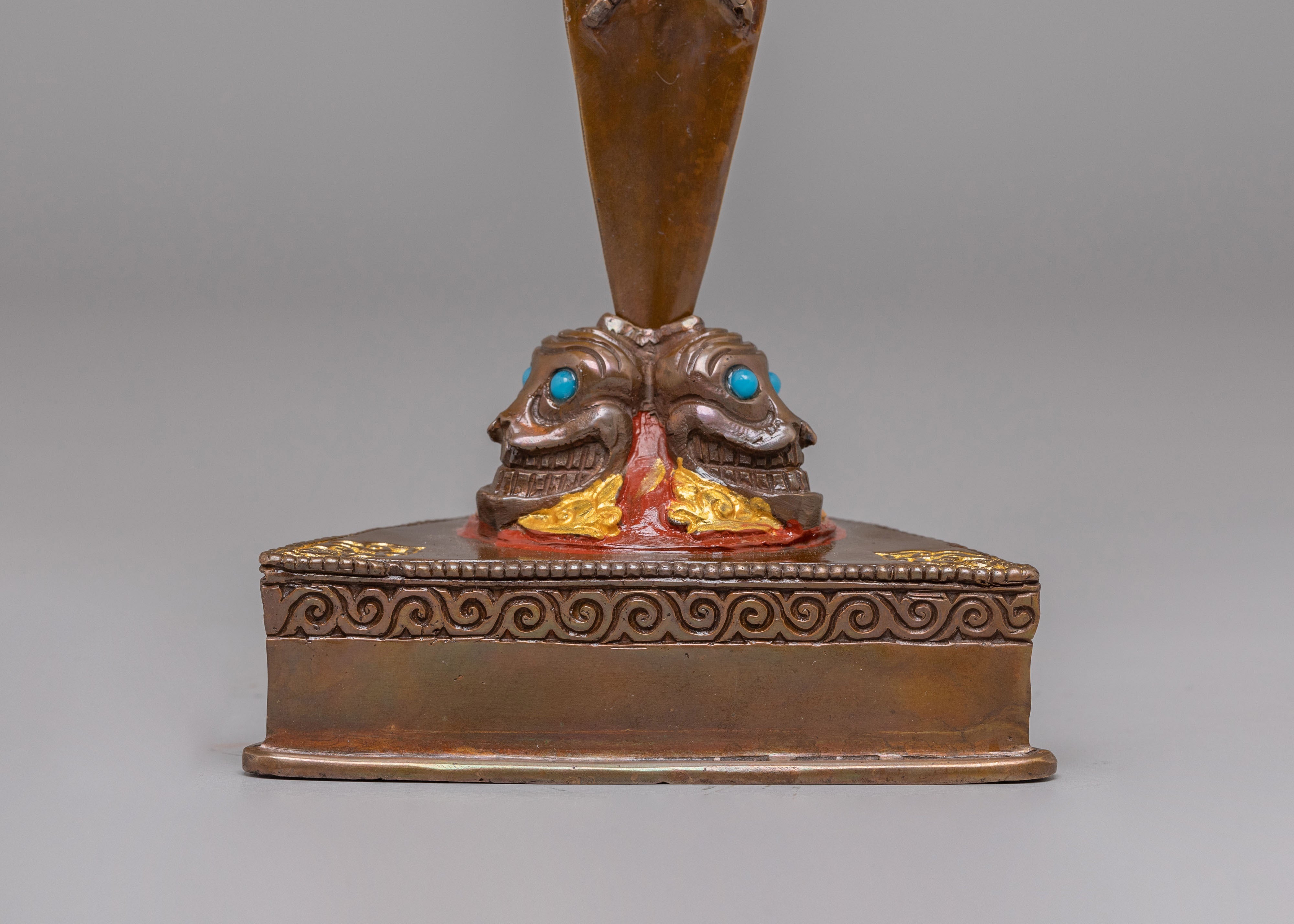 Sacred Ceremonial Phurba | Tibetan Wrathful Deity Dagger for Rituals