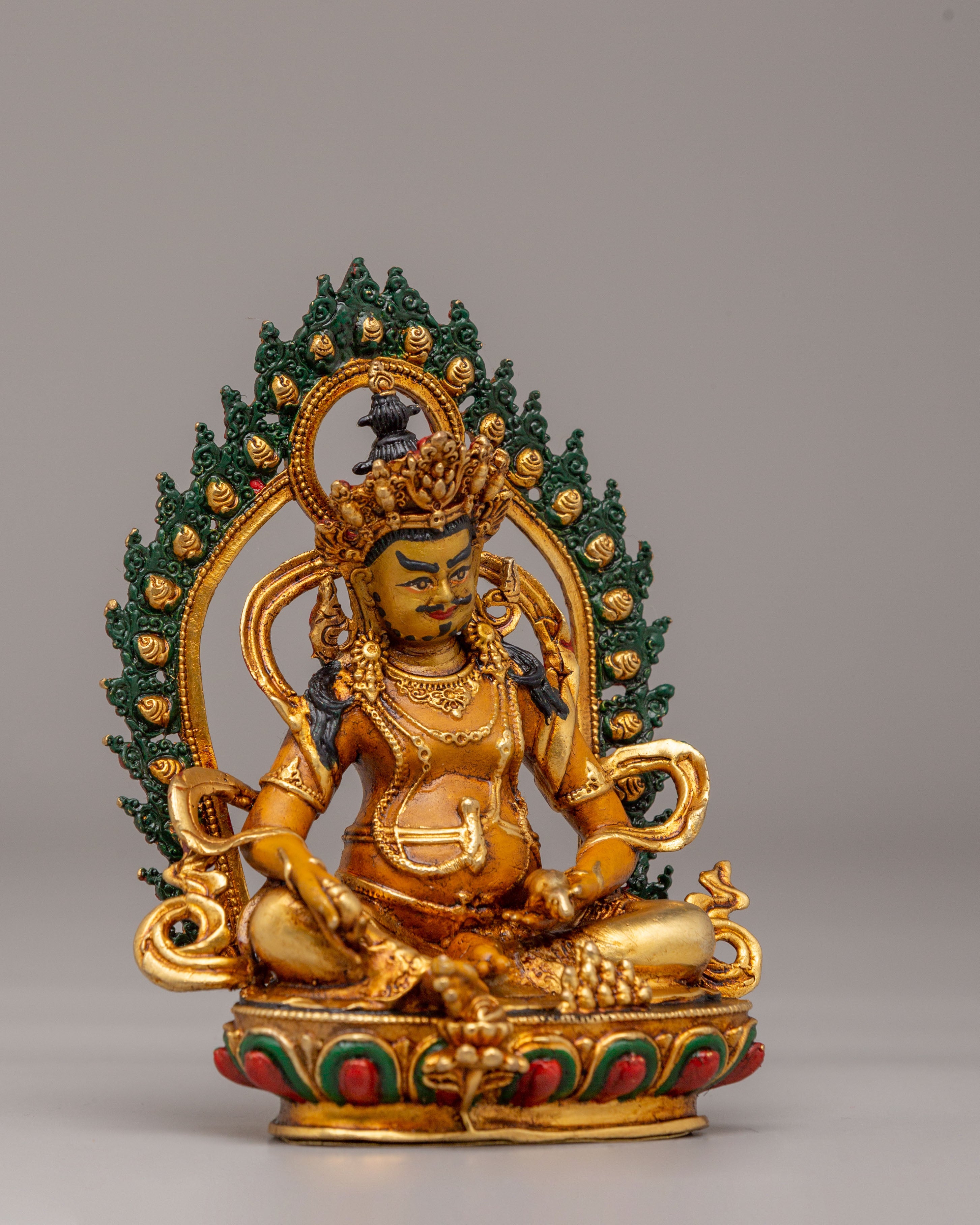Ceremonial Dzambhala Shrine Statue | Symbol of Prosperity & Abundance
