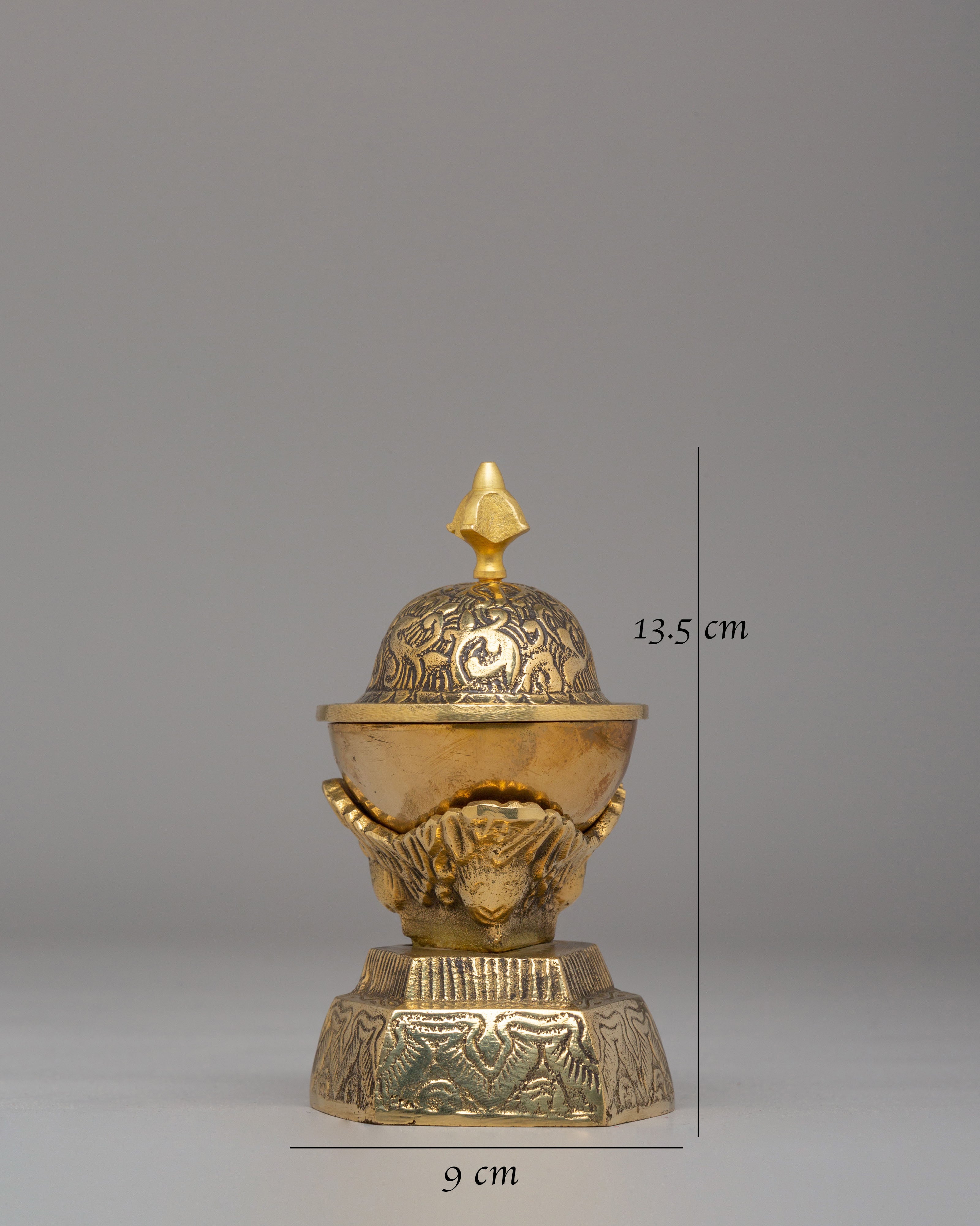 Tibetan Kapala Vessel | Handcrafted Brass Ritual and Altar Object