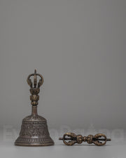 Vajra and Bell Set for Ritual | Tibetan Meditation Tools