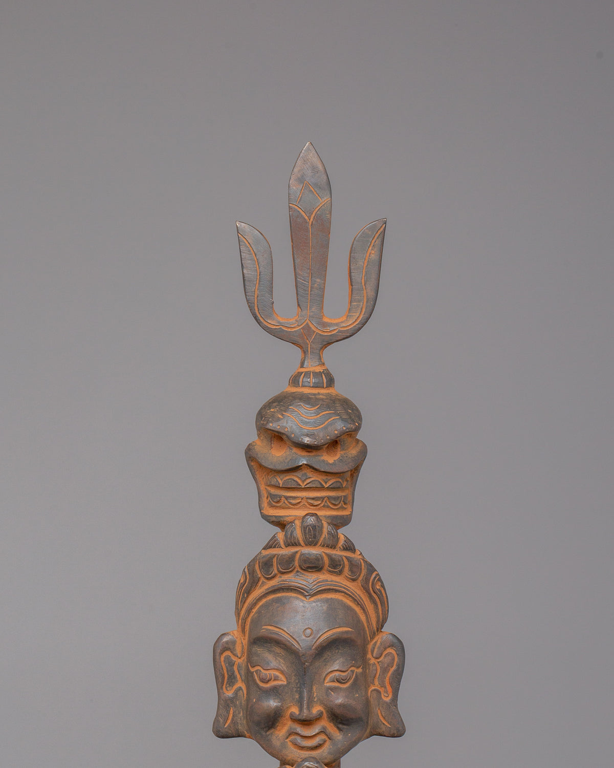 Traditional Khatvanga Ritual Instrument | Sacred Tool for Spiritual Ceremonies