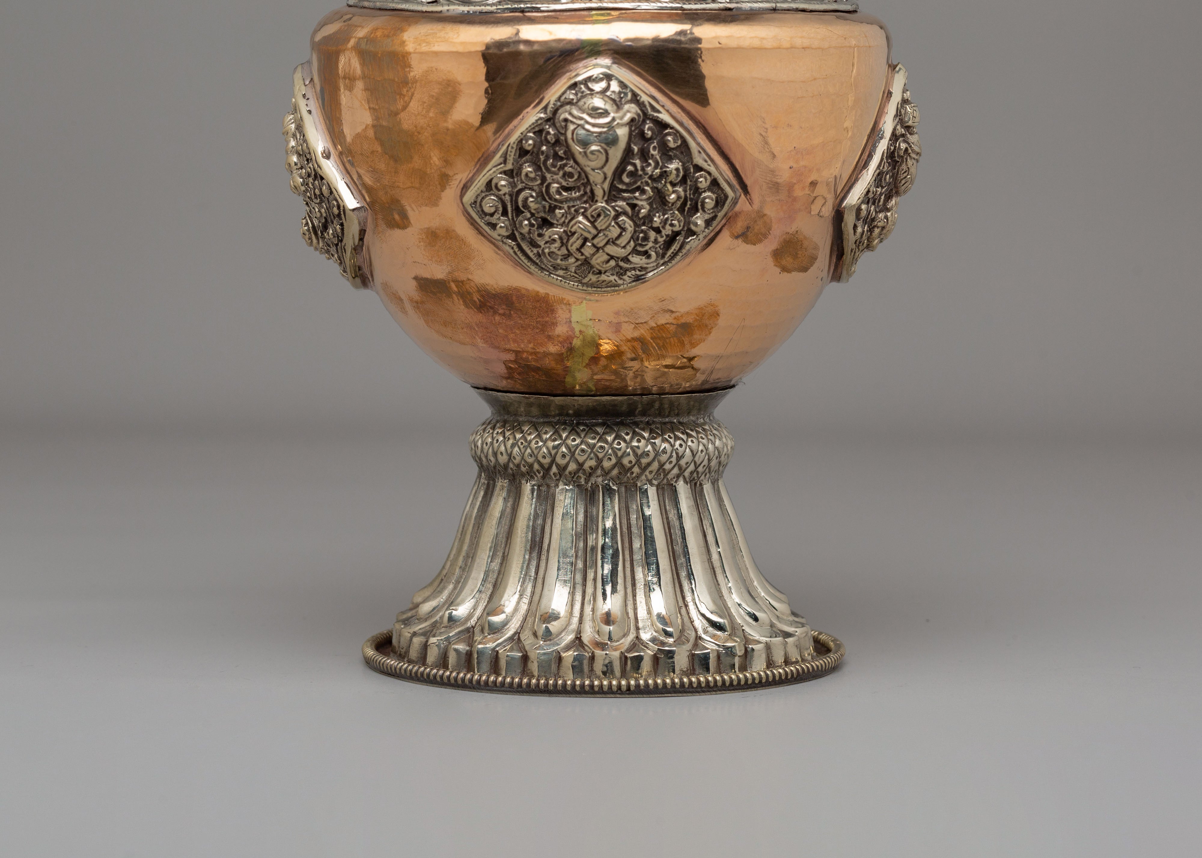 Sacred Flower Vase | Copper Floral Vessel for Altar & Meditation