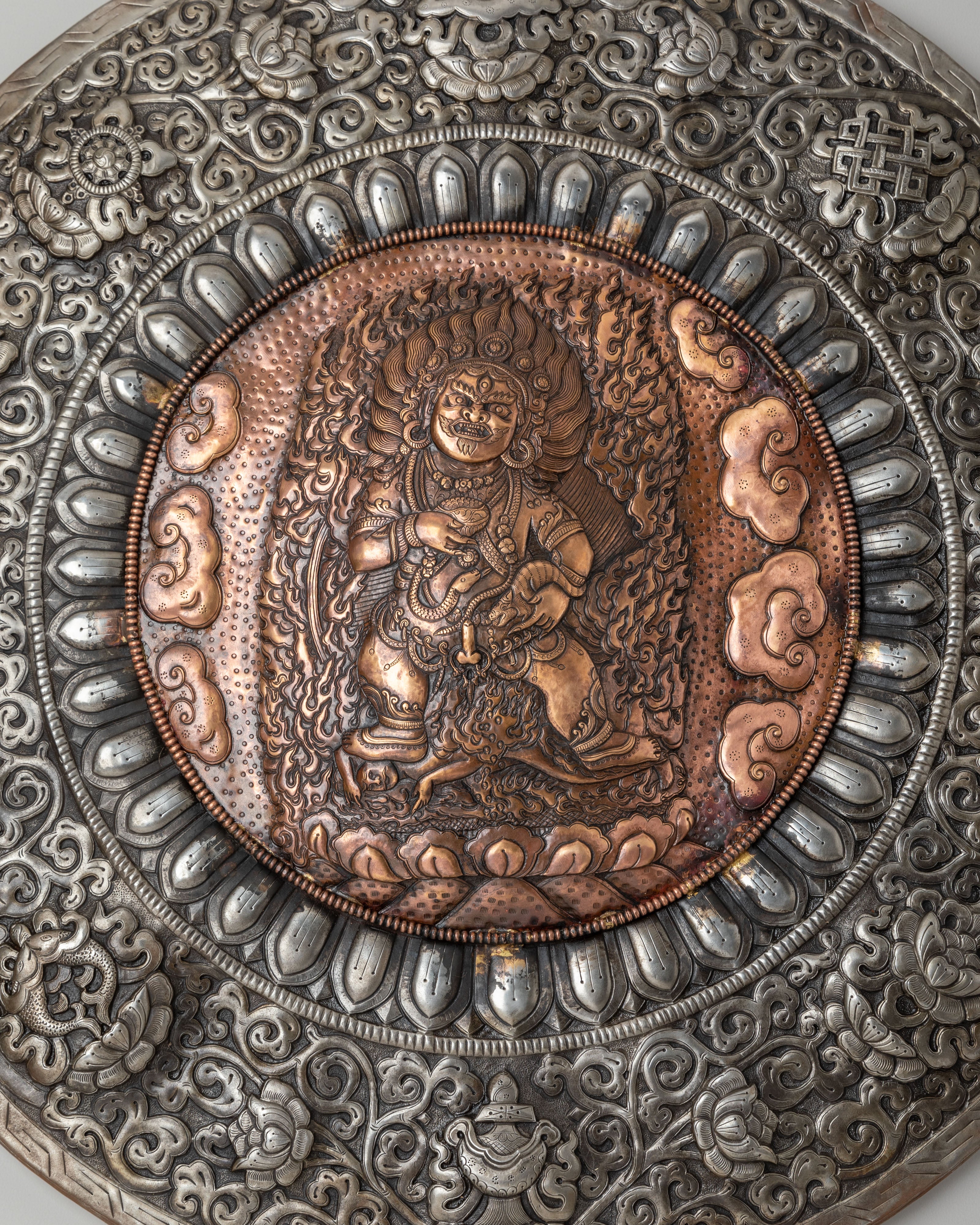 Handcrafted Black Dzambhala Wall Hanging | Symbol of Prosperity