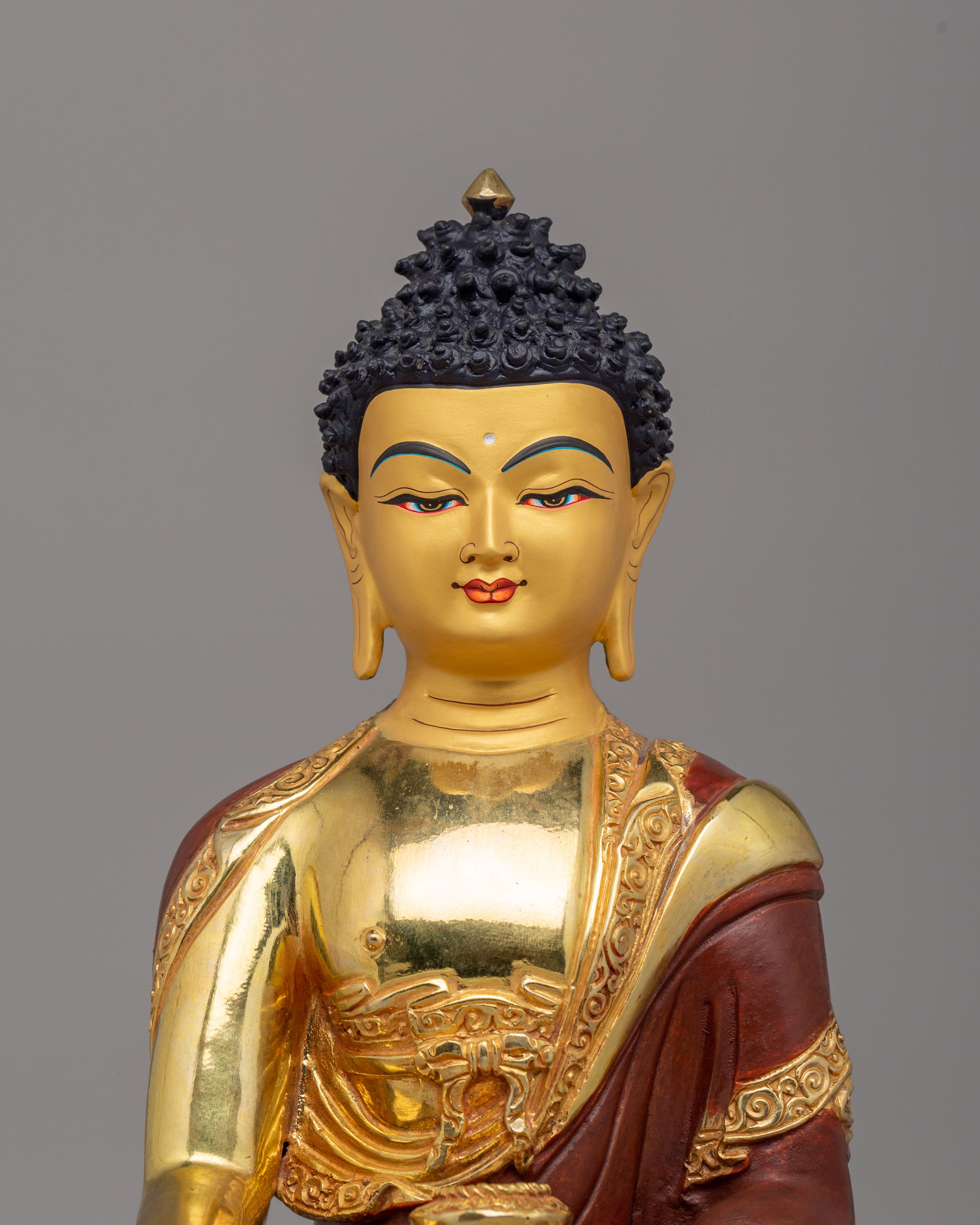 Copper Statue of Buddha Shakyamuni | Sacred Figure of Wisdom & Enlightenment