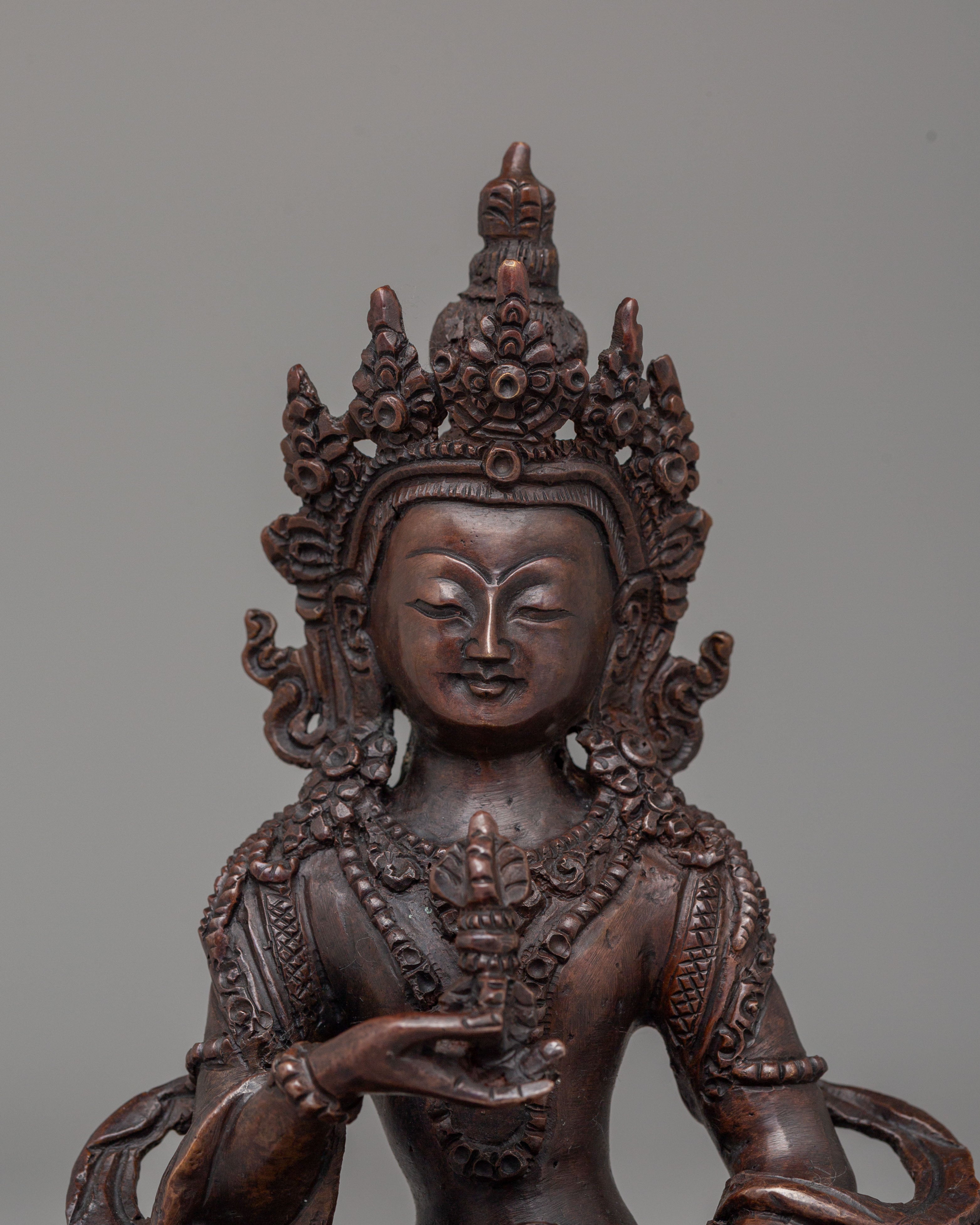 Spiritual Vajrasattva Deity Statue | Tibetan Buddhist Sculpture