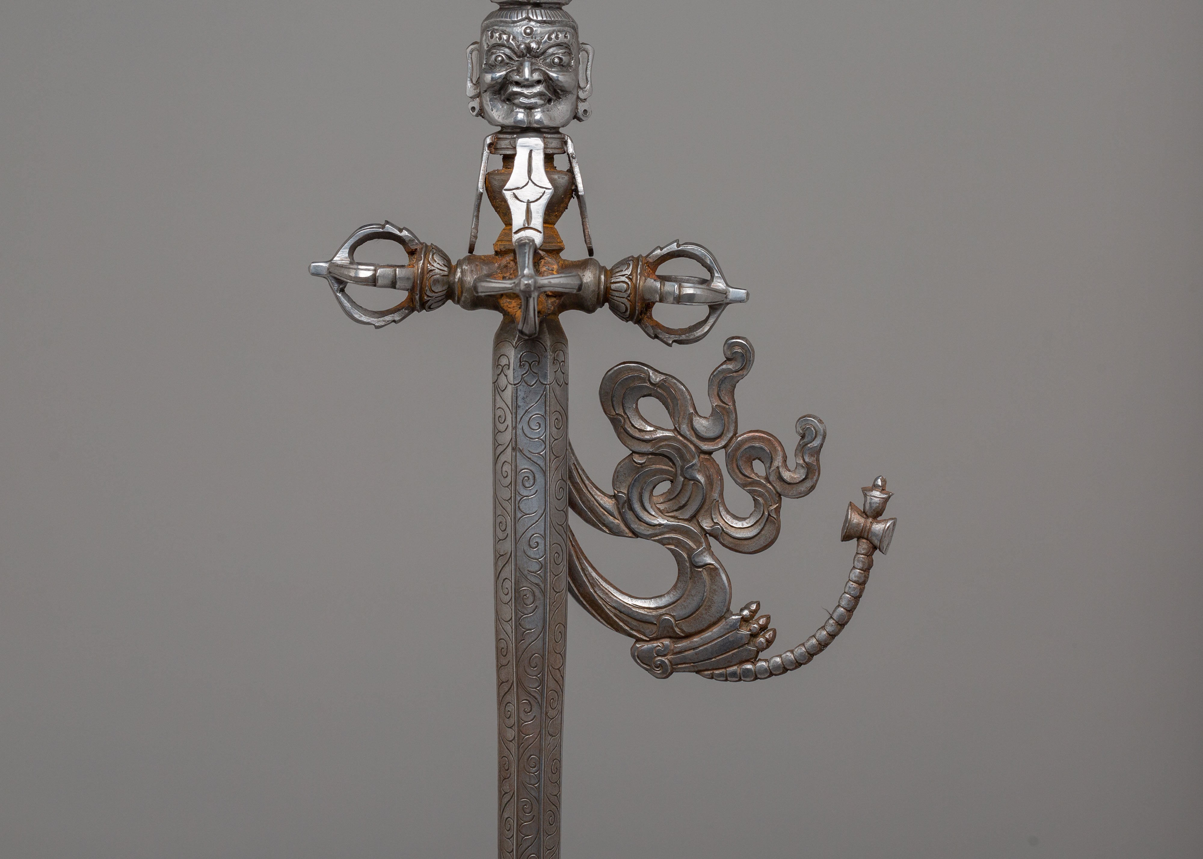 Sacred Khatvanga Ritual Staff | Symbol of Power and Protection