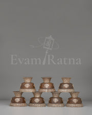 Handcrafted Himalayan Offering Bowl Set   