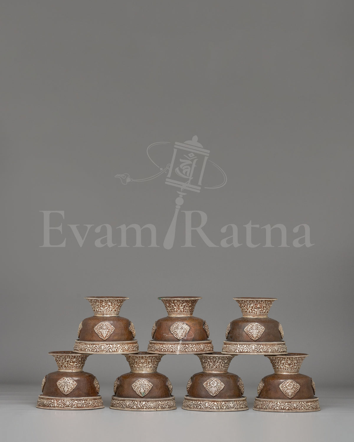 Handcrafted Himalayan Offering Bowl Set   