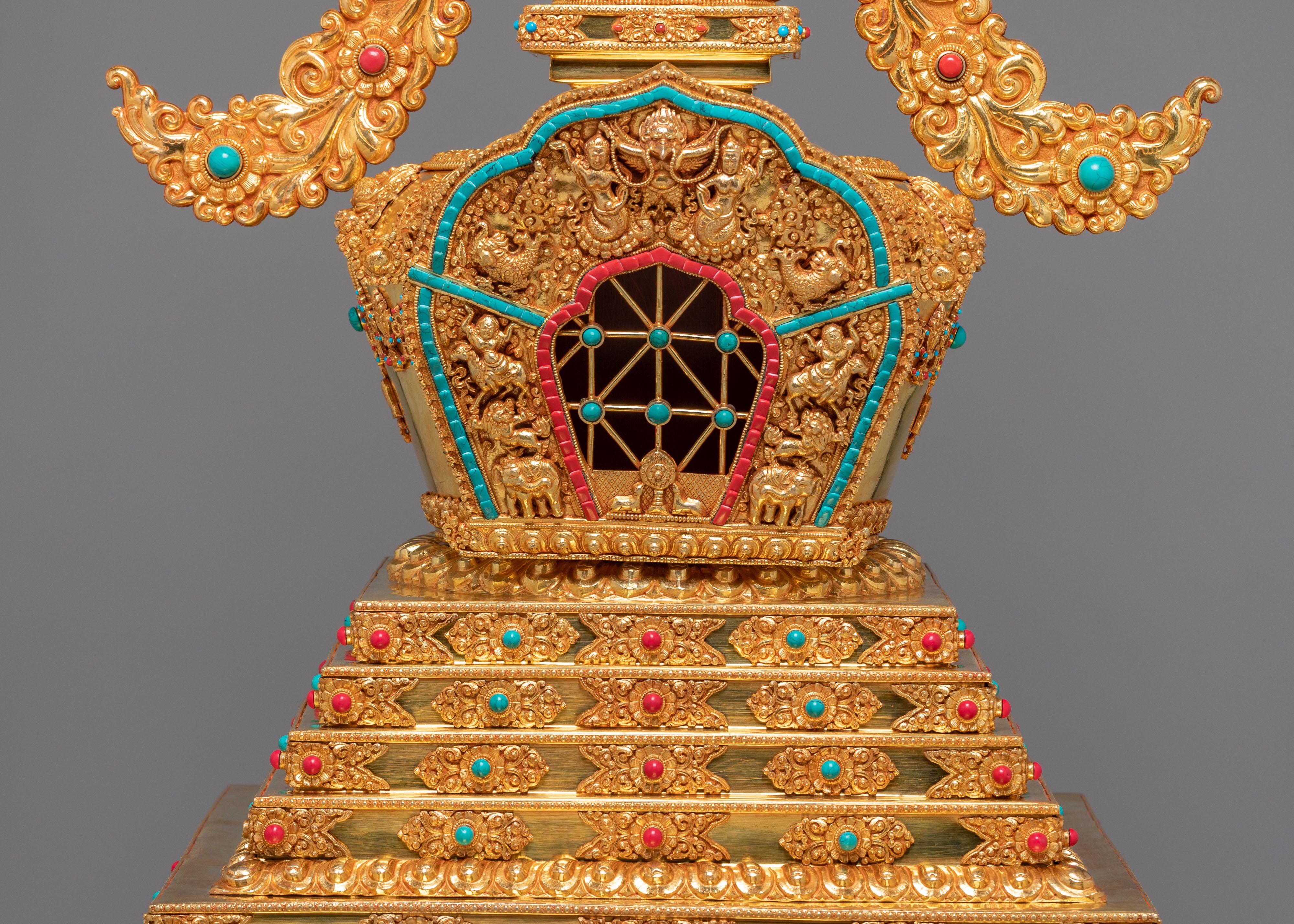 Traditional Spiritual Enlightenment Stupa | Handmade Buddhist Shrine