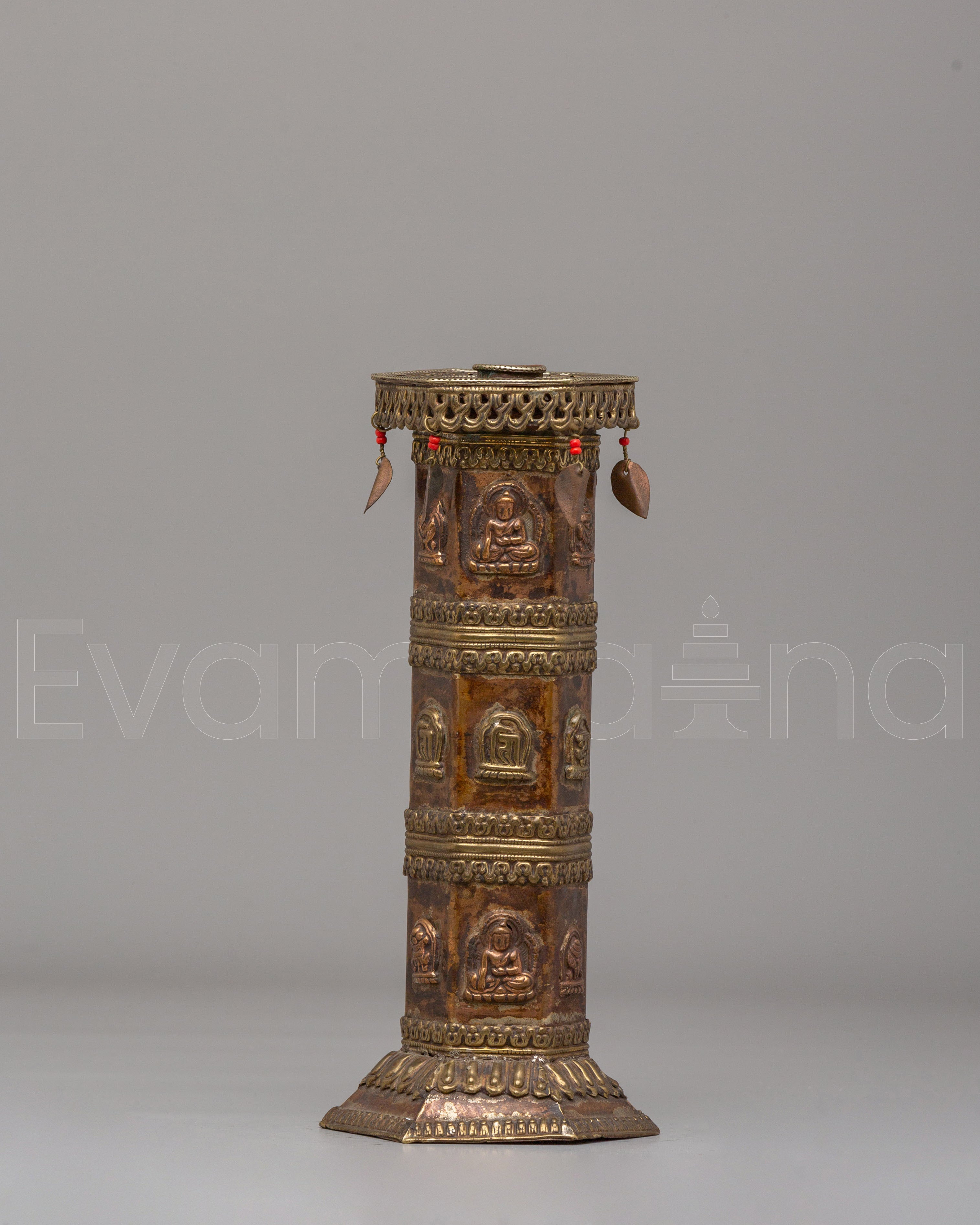 Sacred Buddhist Relief Incense Burner