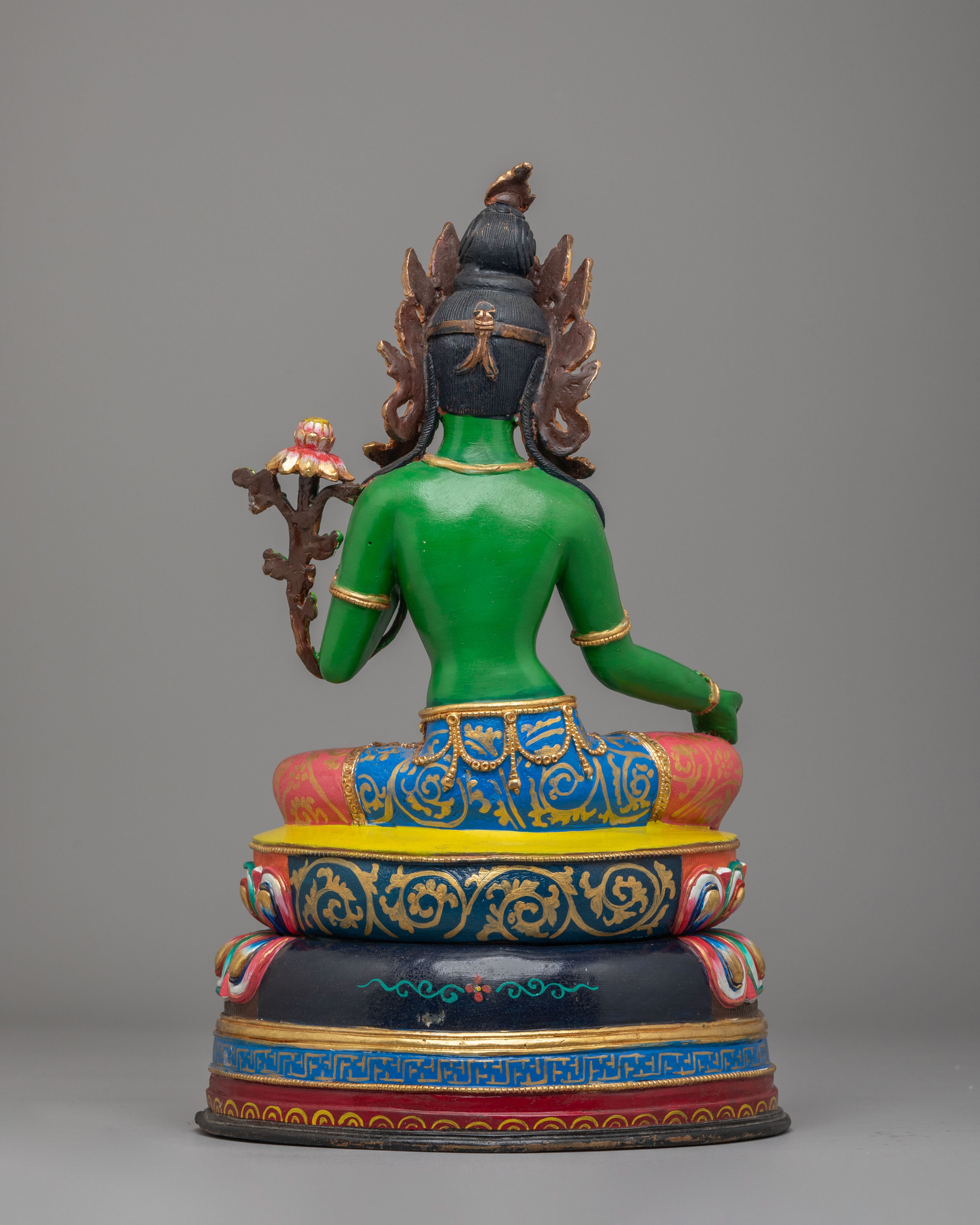 Green Tara Sculpture for Buddhist Altars | Spiritual Home Decor