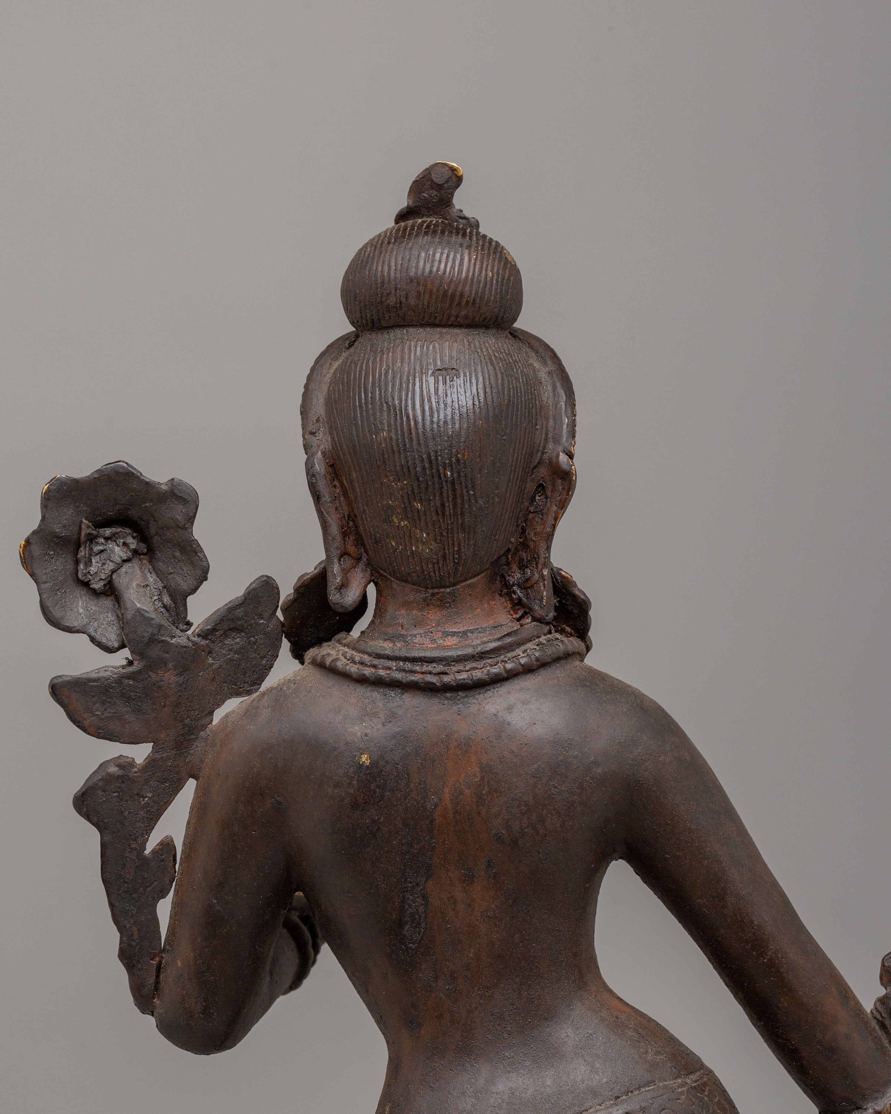 Himalayan Standing Tara Statue | Antique Finish Sculpture