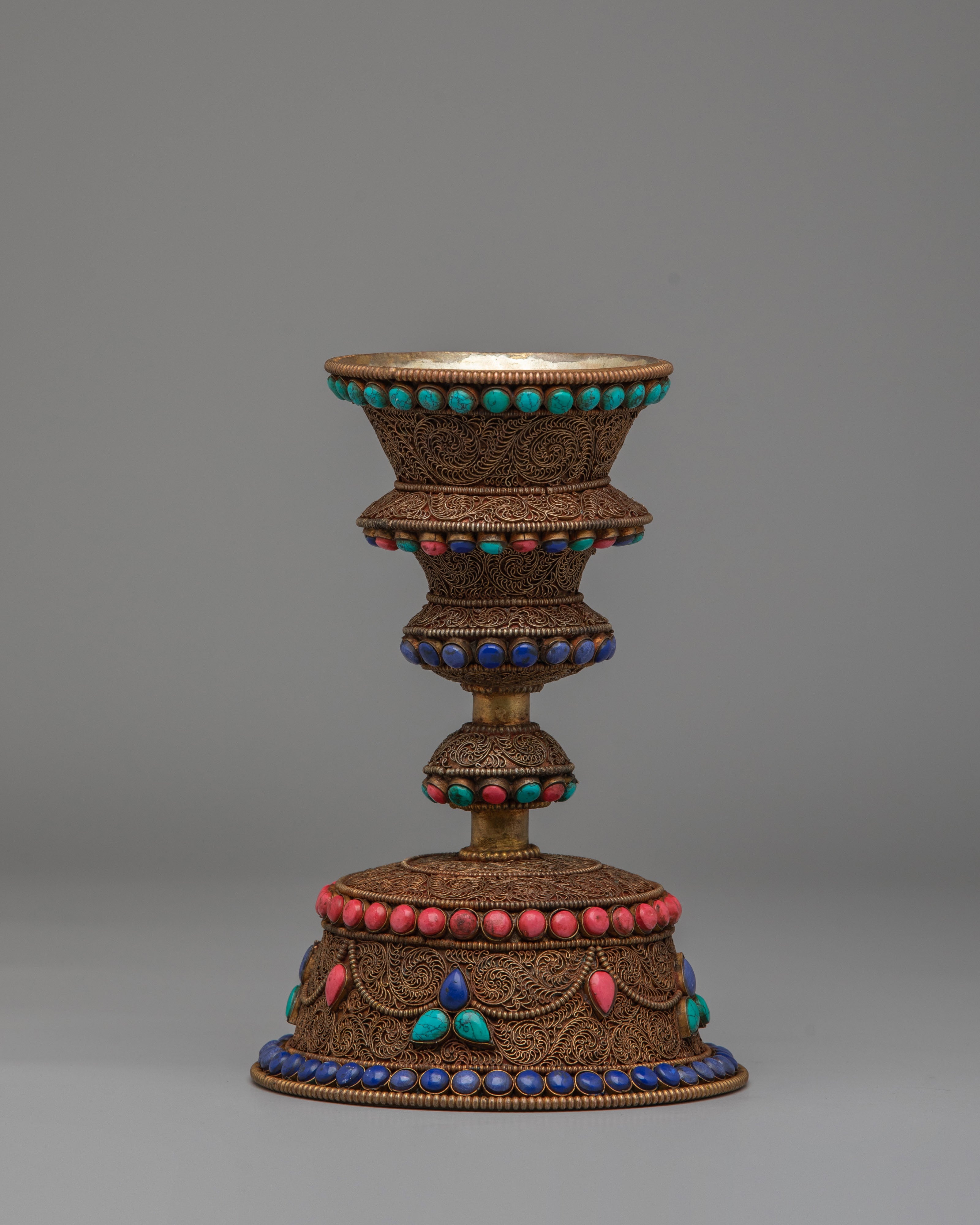 Buddhist Butter Lamp For Offering | Traditional Tibetan Ritual Lamp