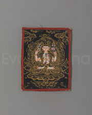Handmade Chenrezig Thangka for Locket | Spiritual Jewelry