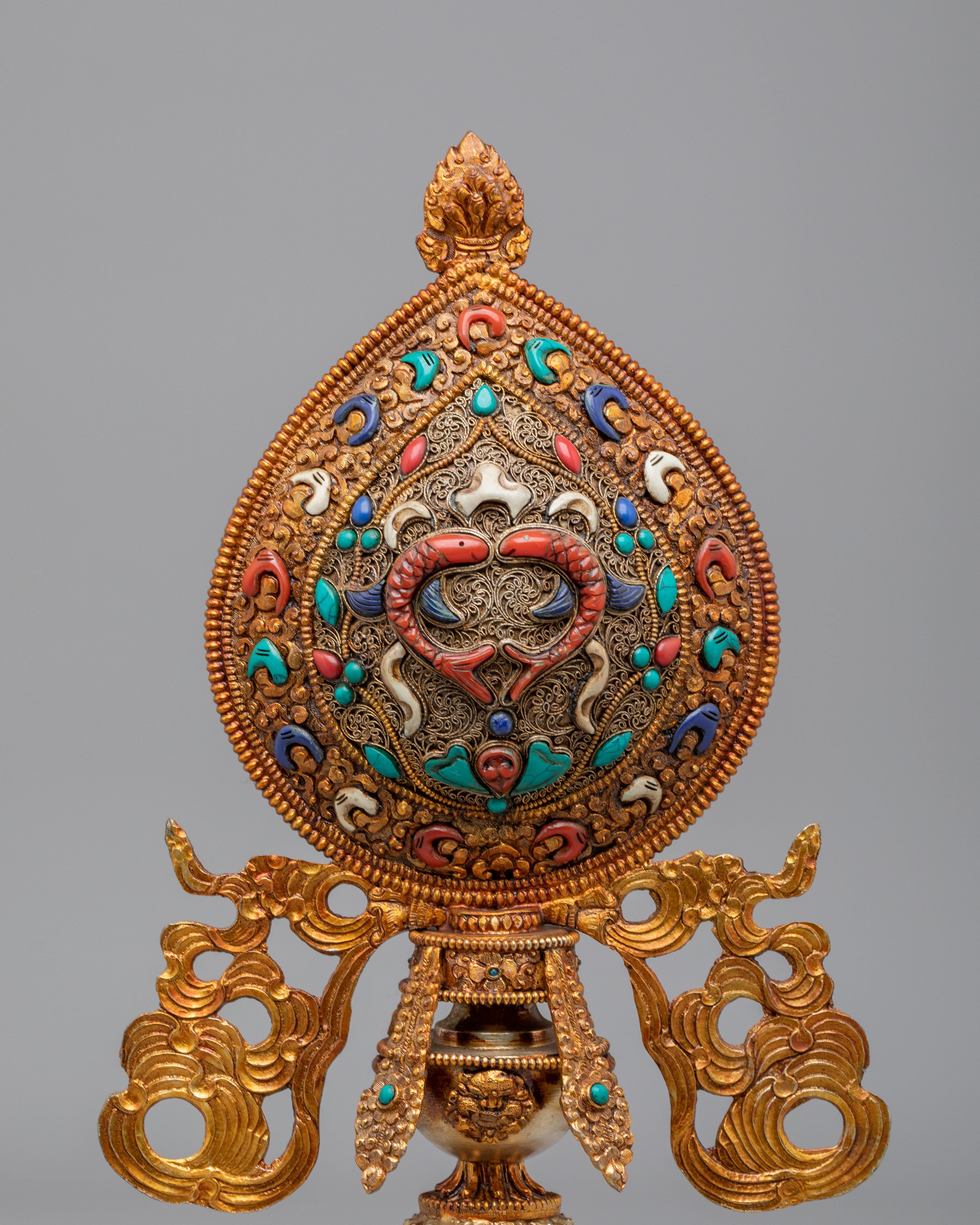 Sacred Ashtamangala Set for Altar | Tibetan Eight Auspicious Symbols Set