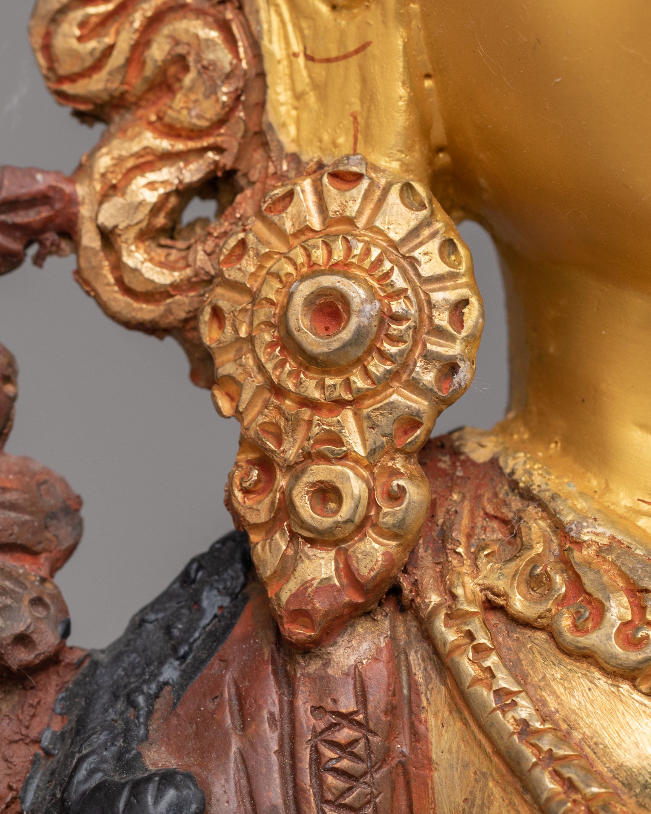 Sacred White Tara Sculpture | Mercury Gold-Plated Copper Buddhist Goddess