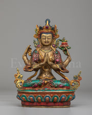 Sacred Chenrezig Statue for Meditation 