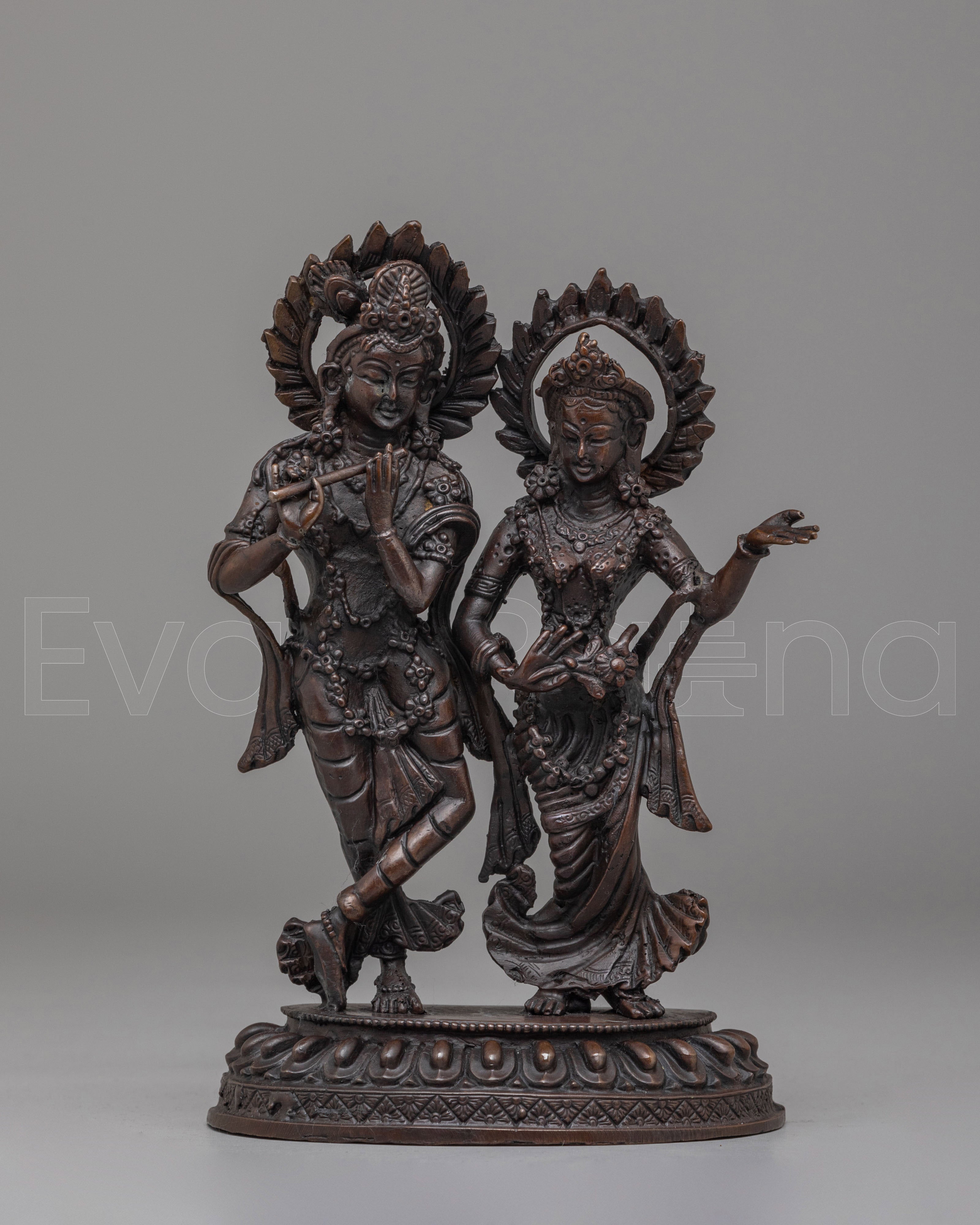 Sacred Radha Krishna Sculpture