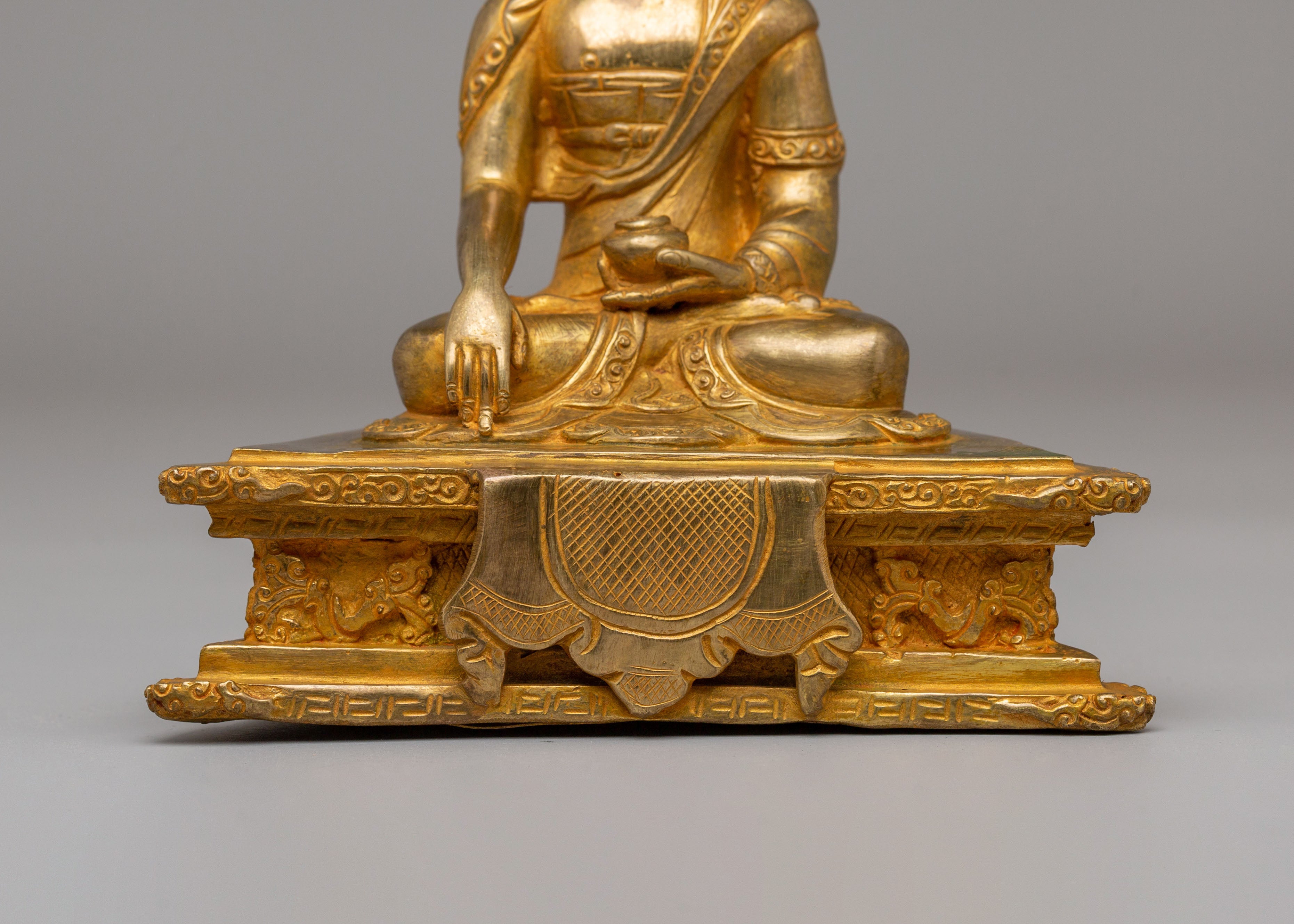 Handcrafted Buddha Shakyamuni Sculpture | Traditional Tibetan Buddhist Art