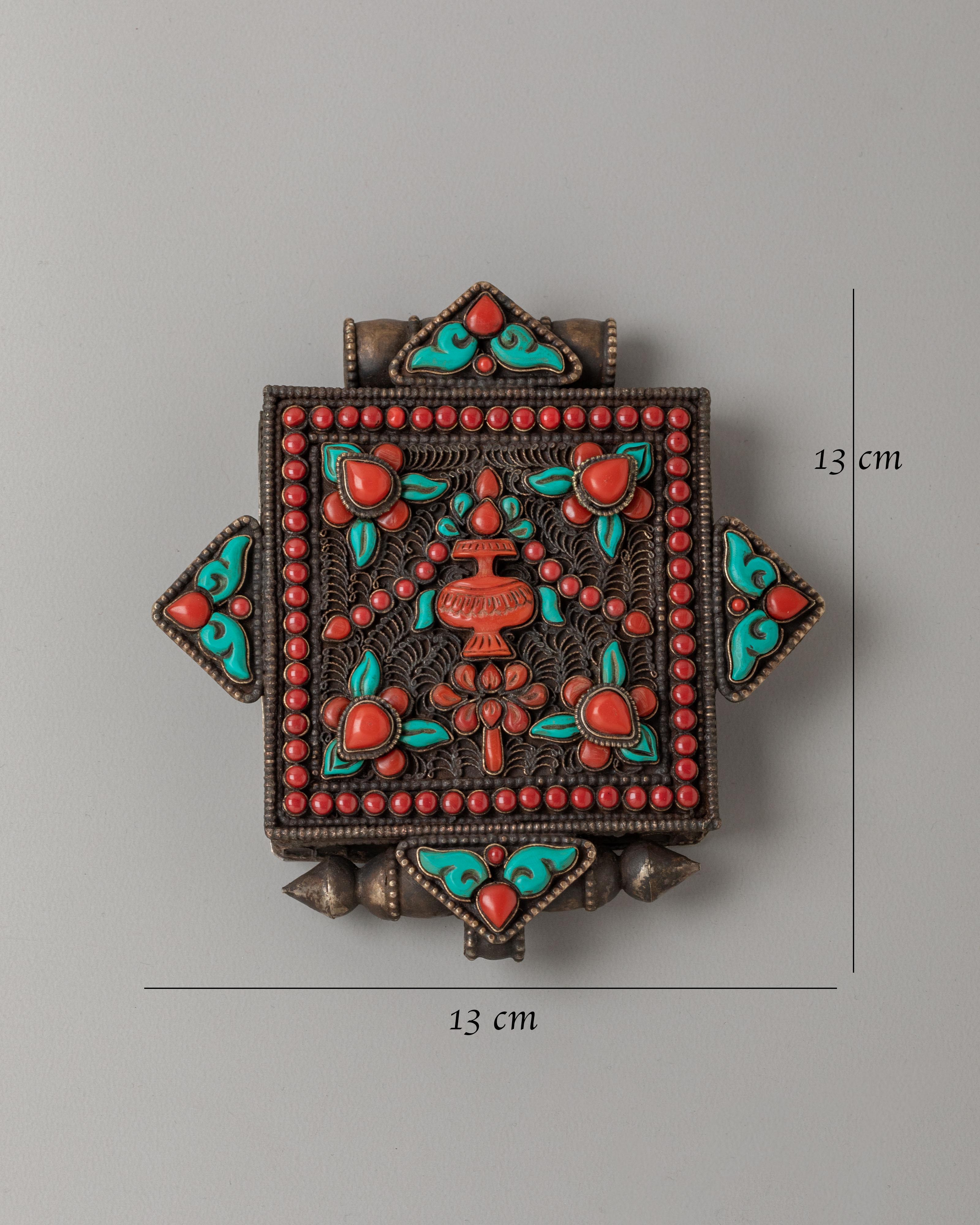 Buddhist Ghau Amulet Locket | Spiritual Protection Jewelry