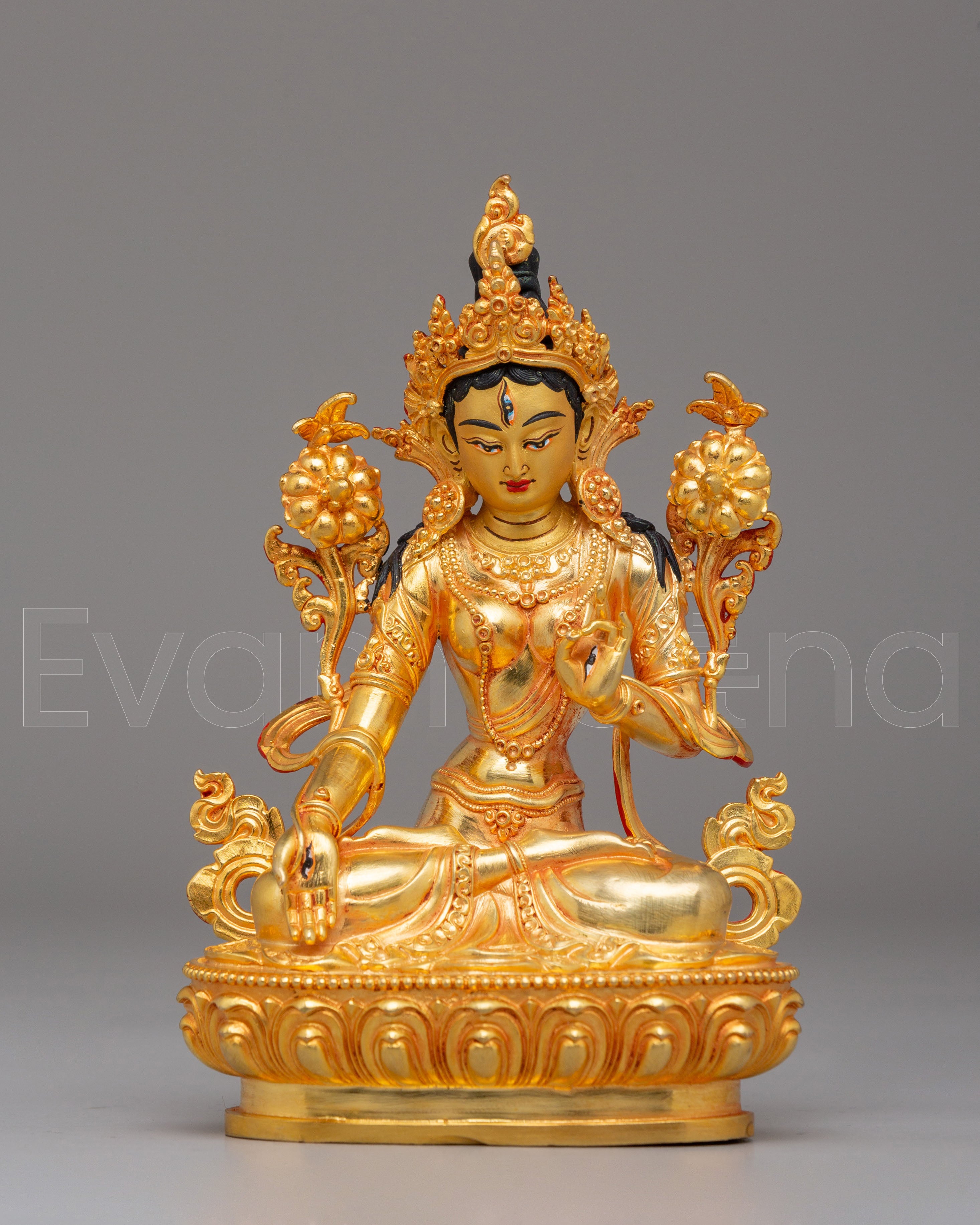 Handmade White Tara Statue