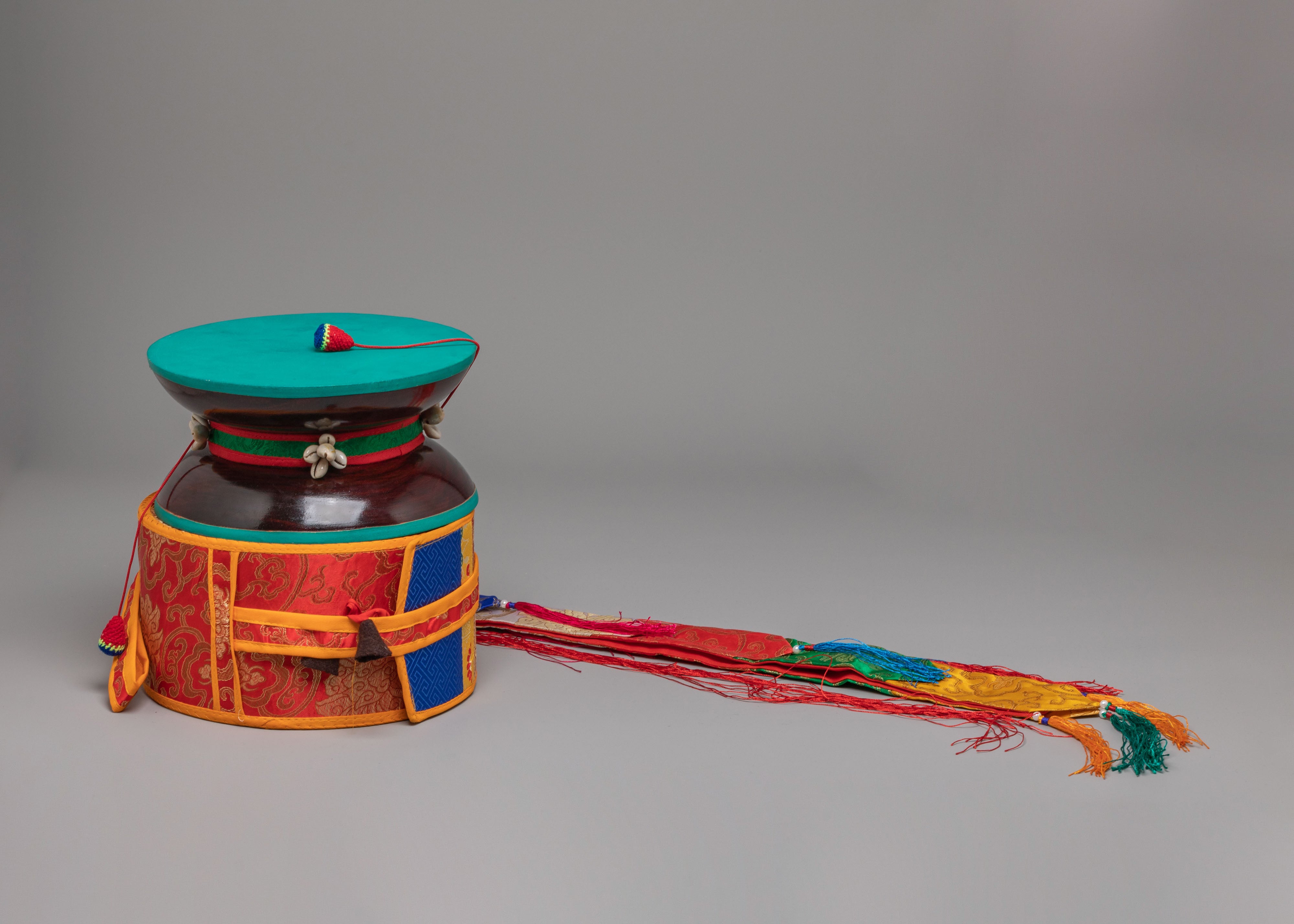 Sacred Vajrayana Damaru Instrument | Tibetan Buddhist Chod Drum