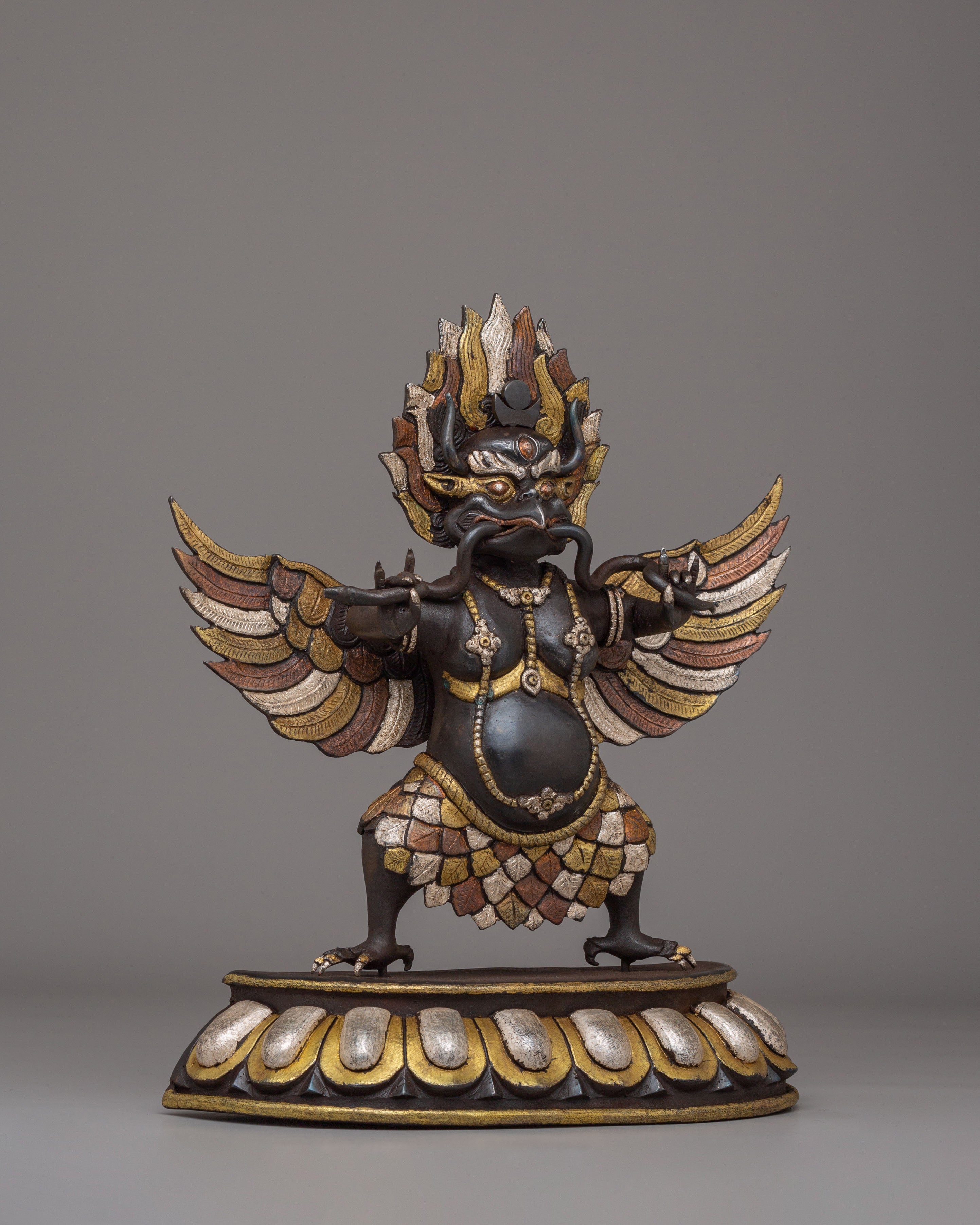 Traditional Garuda Protector Statue | Handcrafted Garuda Sculpture