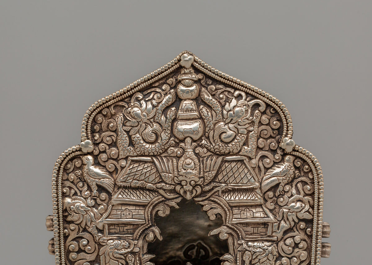 Sacred Himalayan Portable Shrine Ghau Box | Spiritual Protection Amulet