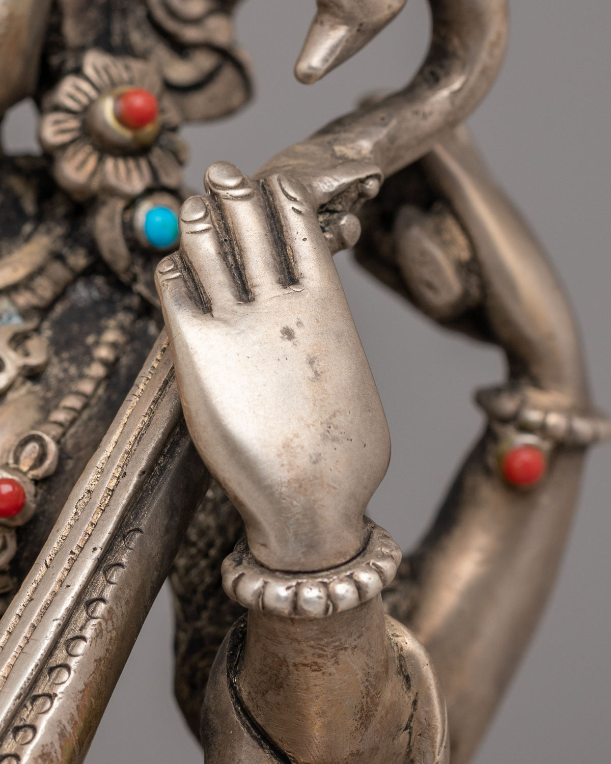 Sacred Saraswati Statue | Hindu Goddess of Knowledge