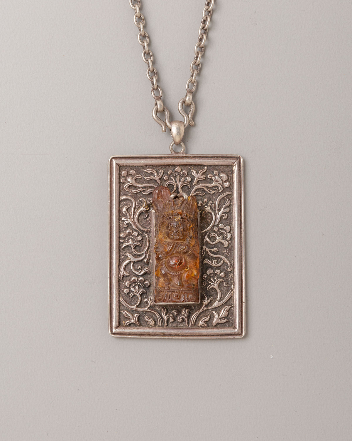 Handmade Spiritual Locket | Pure Silver Devotional Pendant