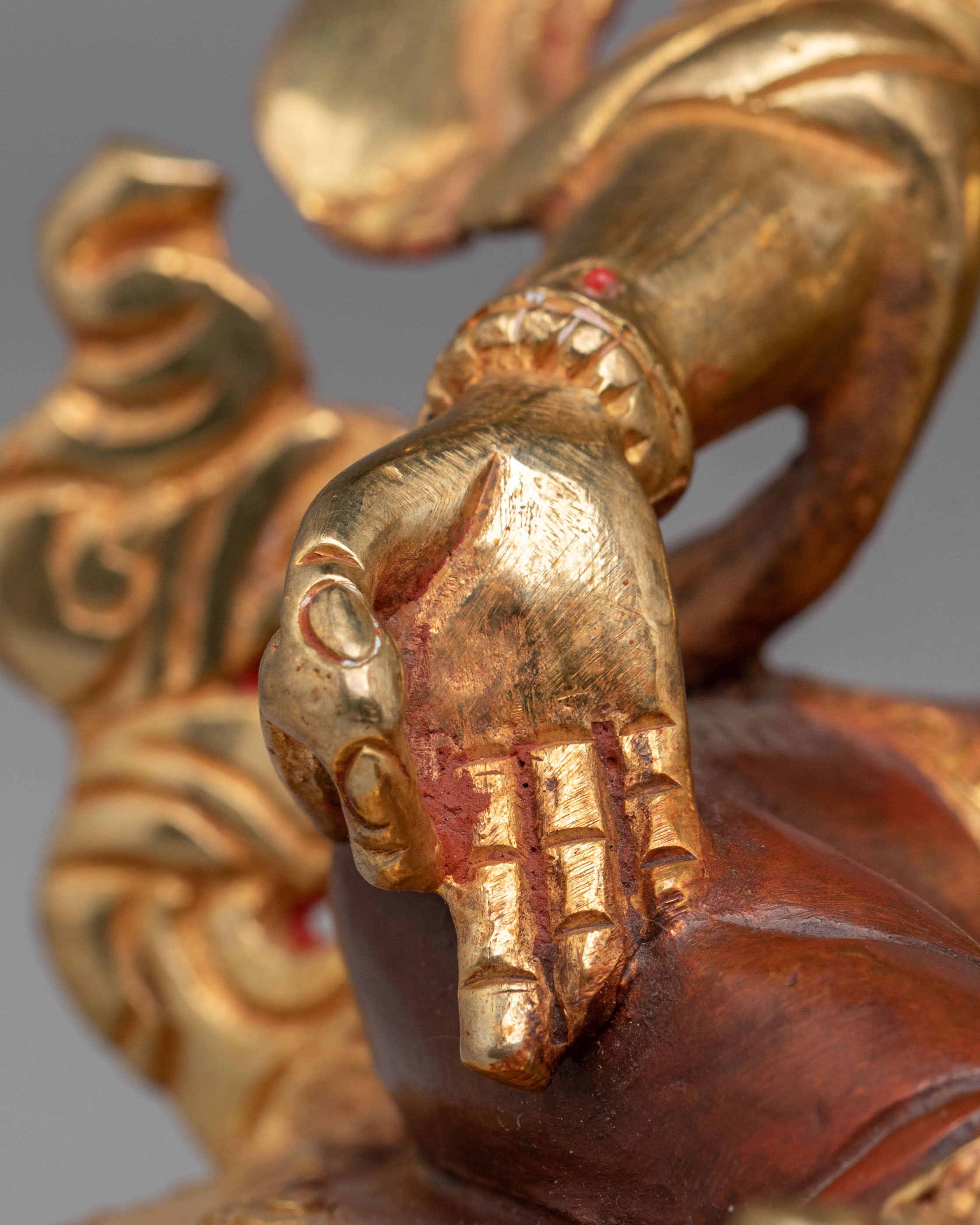 Buddhist Green Tara Deity Statue | Handmade Tibetan Art