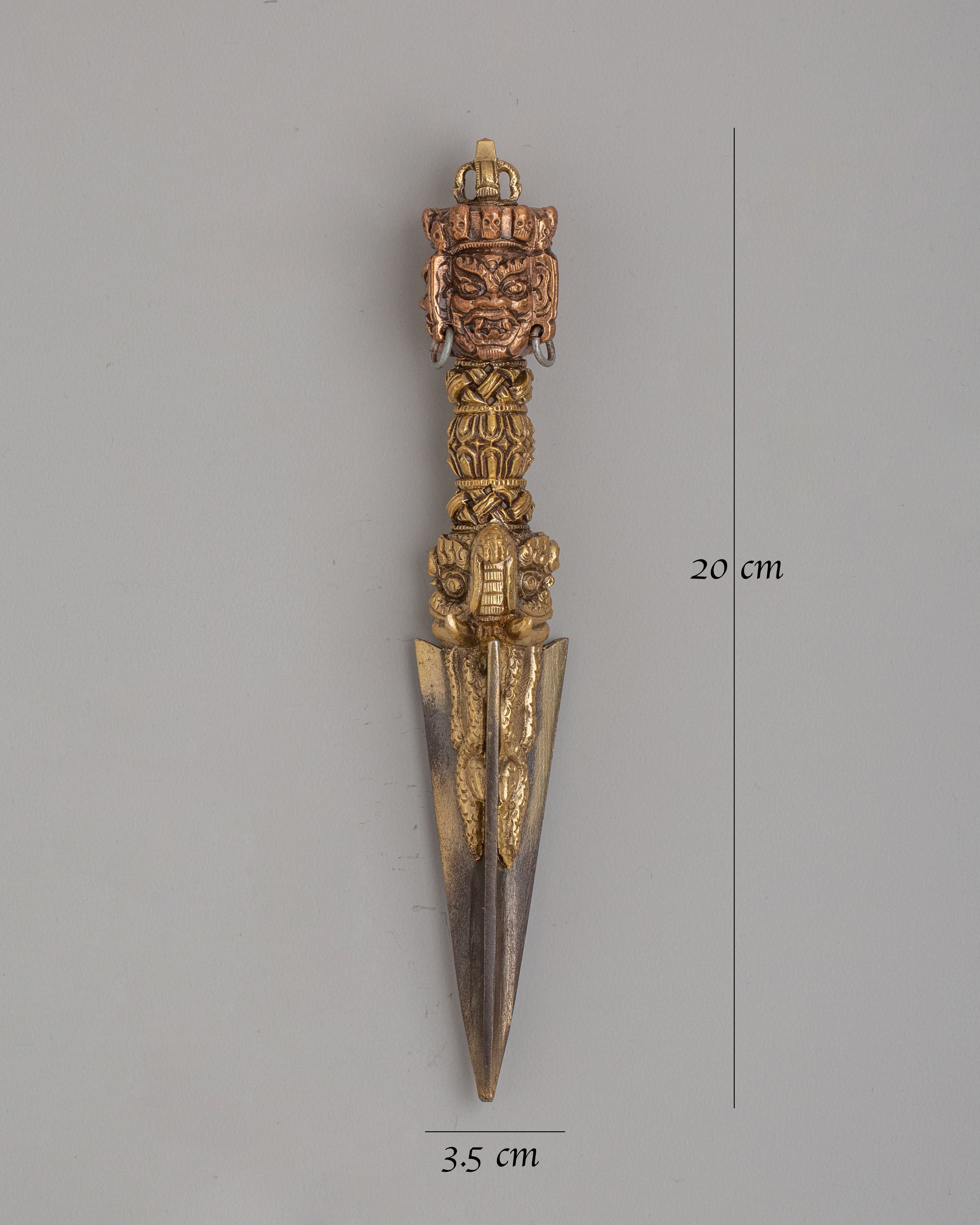 Tibetan Three-Sided Phurba | Handcrafted Ritual Dagger
