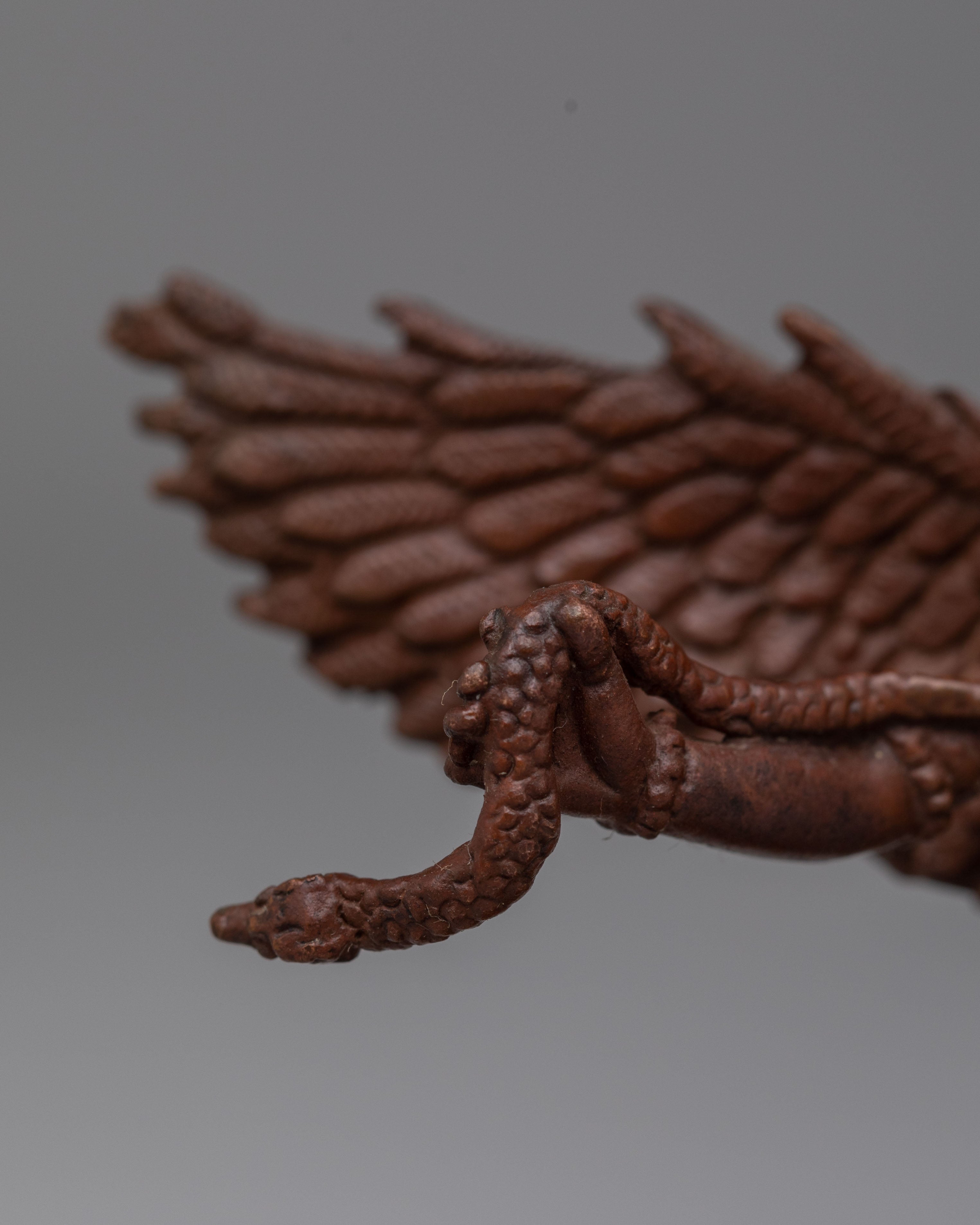 Tibetan Sacred Garuda Statue | Mythical Bird Deity of Wisdom and Protection