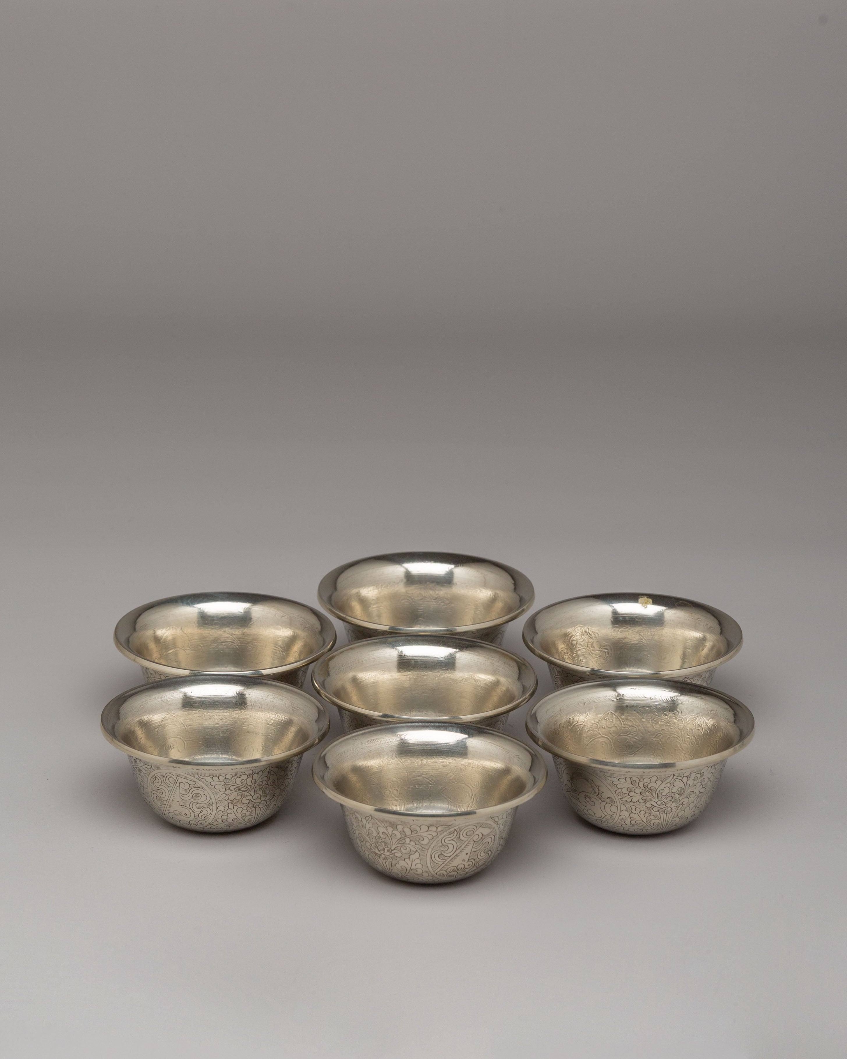 Spiritual Buddhist Offering Bowl Set | Meditation Altar Decor
