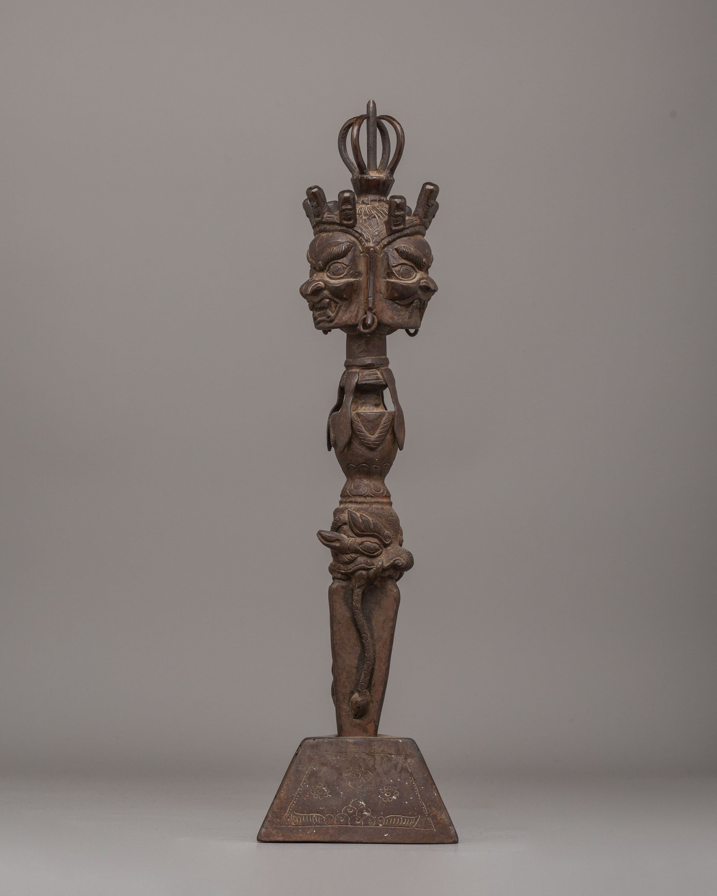 Tibetan Ceremonial Phurba | Sacred Ritual Dagger for Tantric Practices