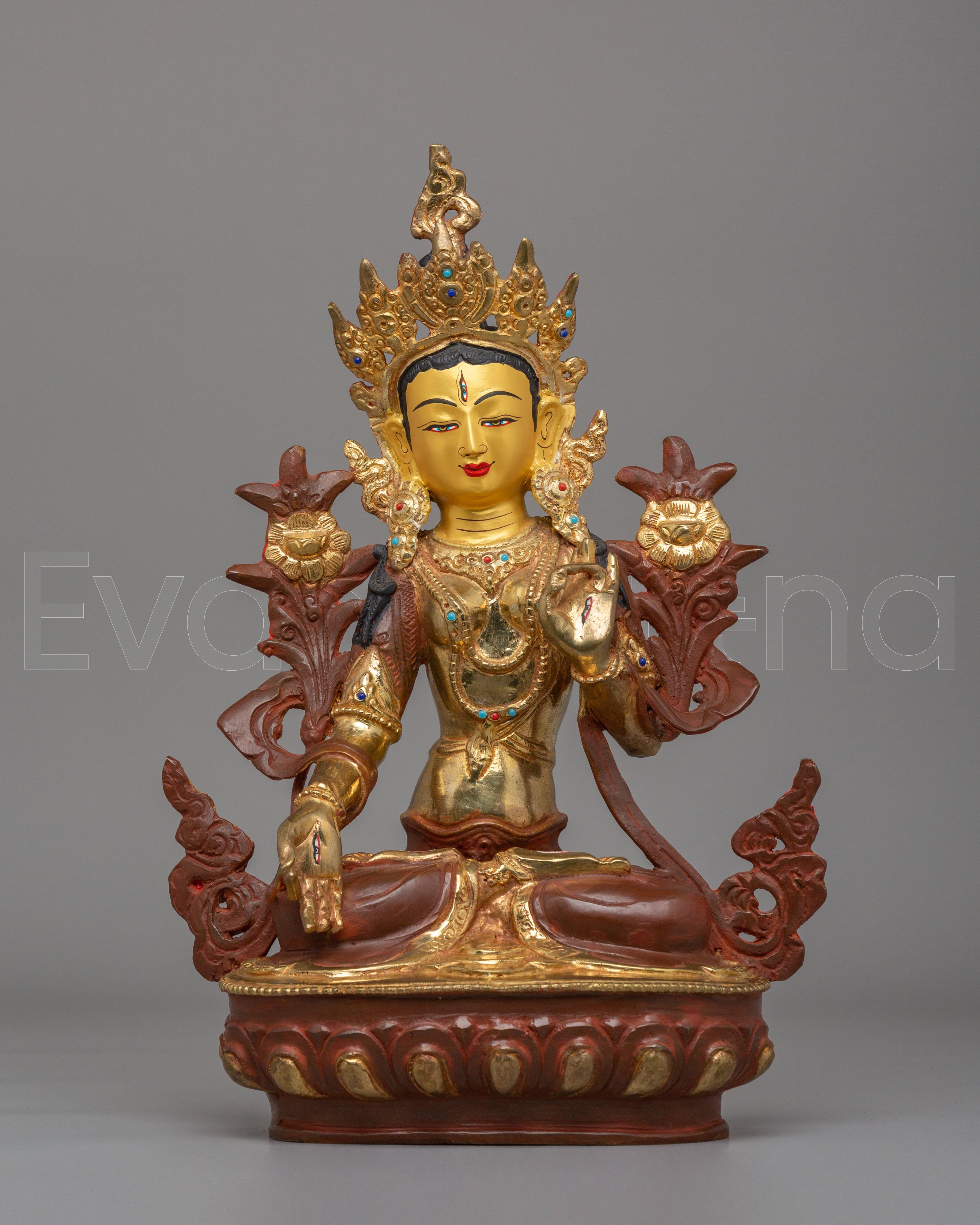 Himalayan Altar White Tara Statue 