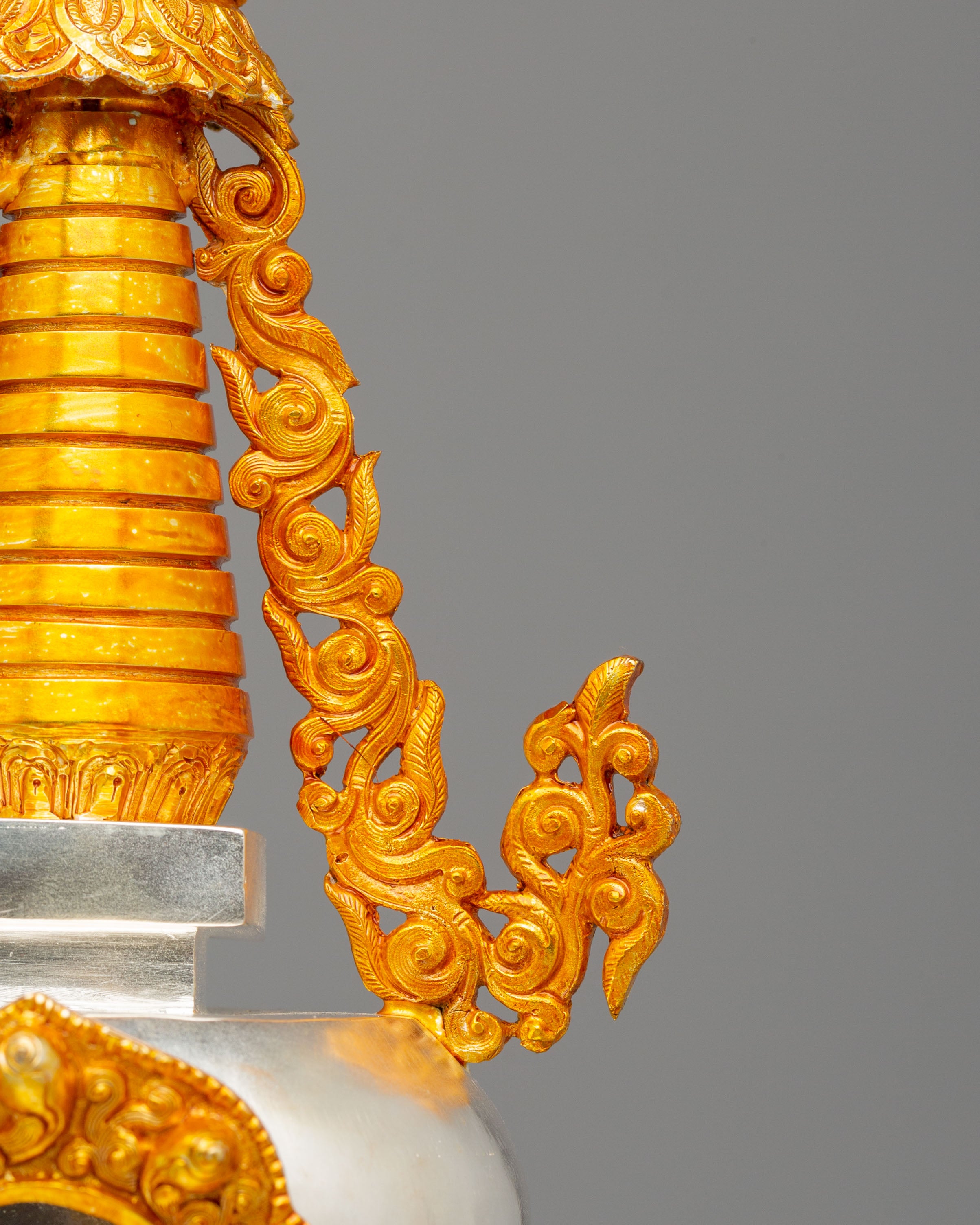 Traditional Handmade Stupa | Sacred Tibetan Buddhist Shrine Decor