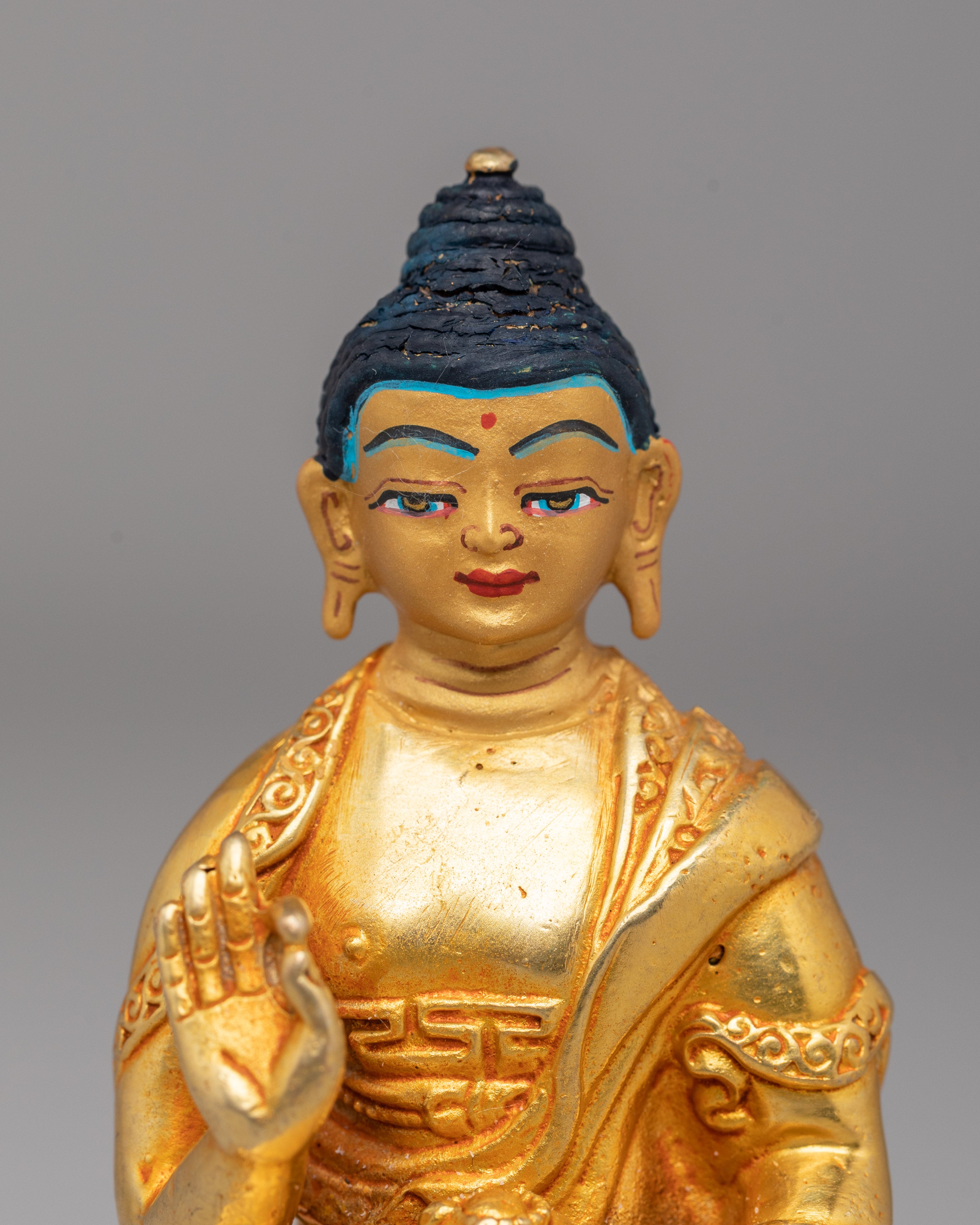 Handmade Amogasiddhi Statue | Copper Body with 24K Gold Plating